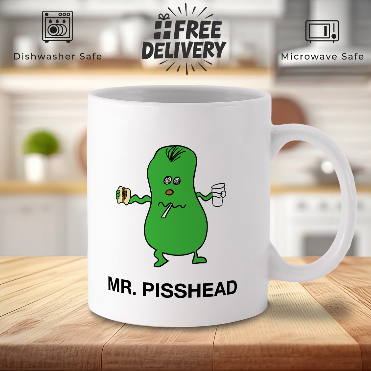 Mr. Pisshead Mug - Humorous Gift for Beer Lovers