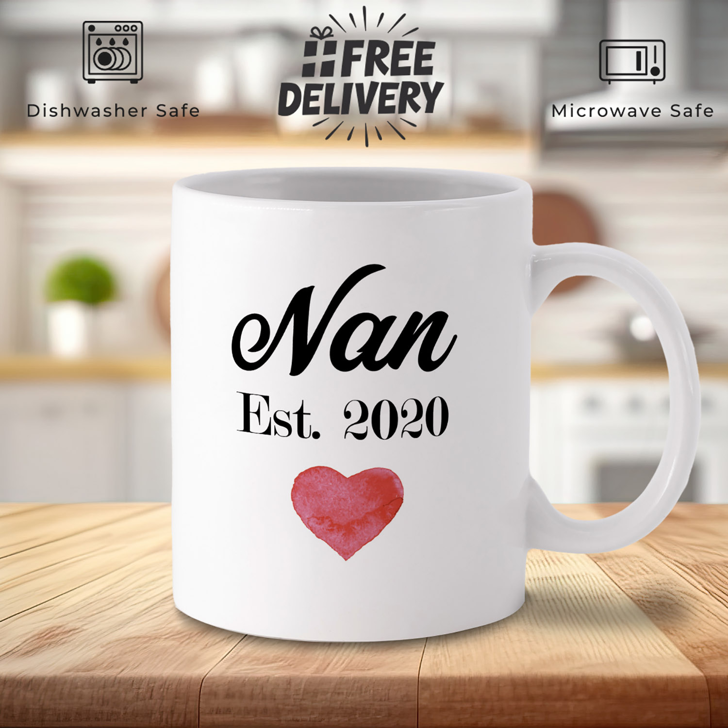 Personalised Year Mug for Nan - Unique Gift Idea