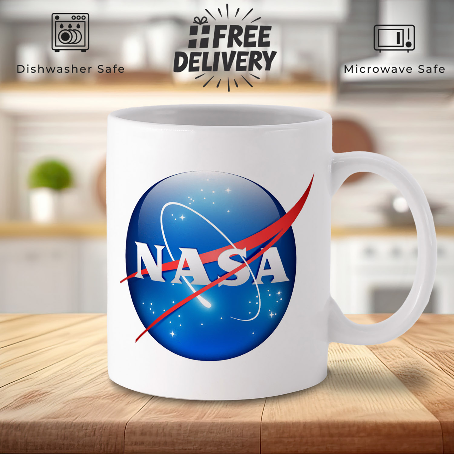 Nasa Space Program Logo Mug - Perfect Gift for Space Lovers