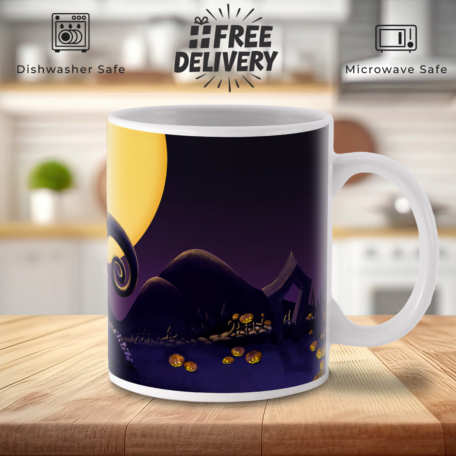 Nightmare Before Christmas Mug - Spooky Holiday Coffee Cup