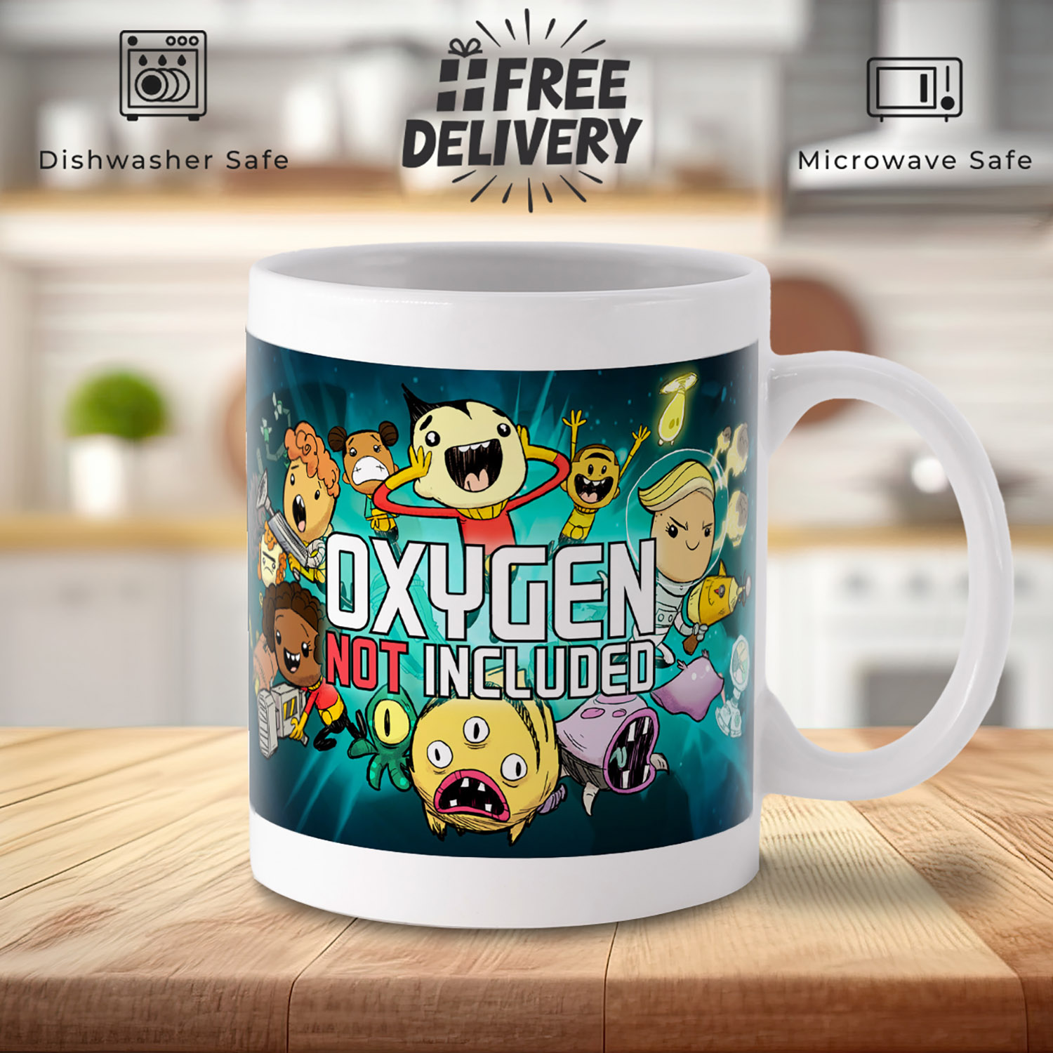 Oxygen Not Included Mug - Gamer's Unique Gift for Fun Sips