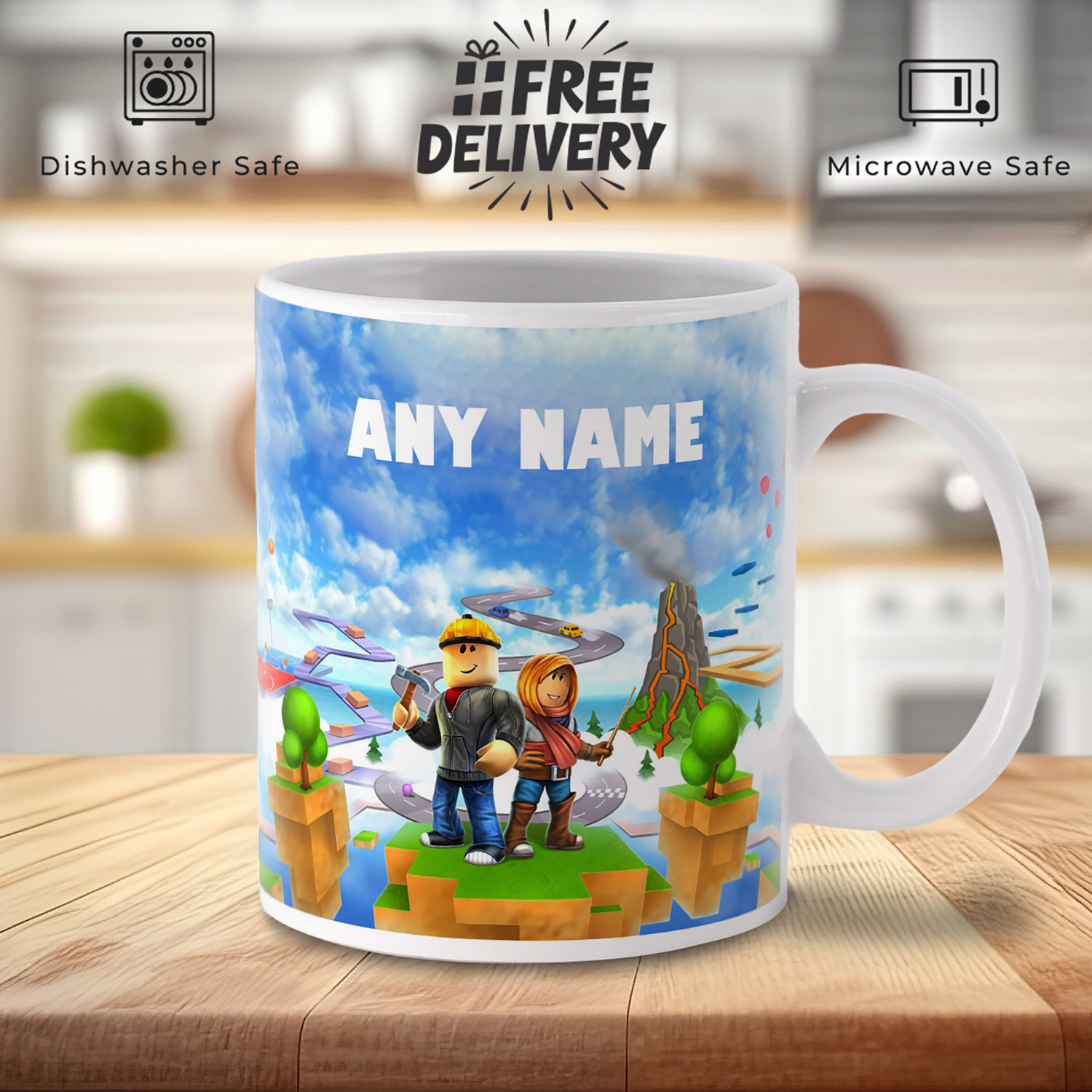 Roblox Adventure Mug - Perfect Gift for Gamers!