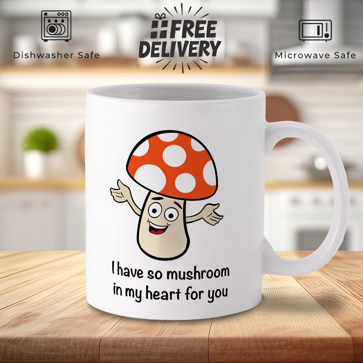 Mushroom Love Mug - Perfect Gift for Nature Lovers