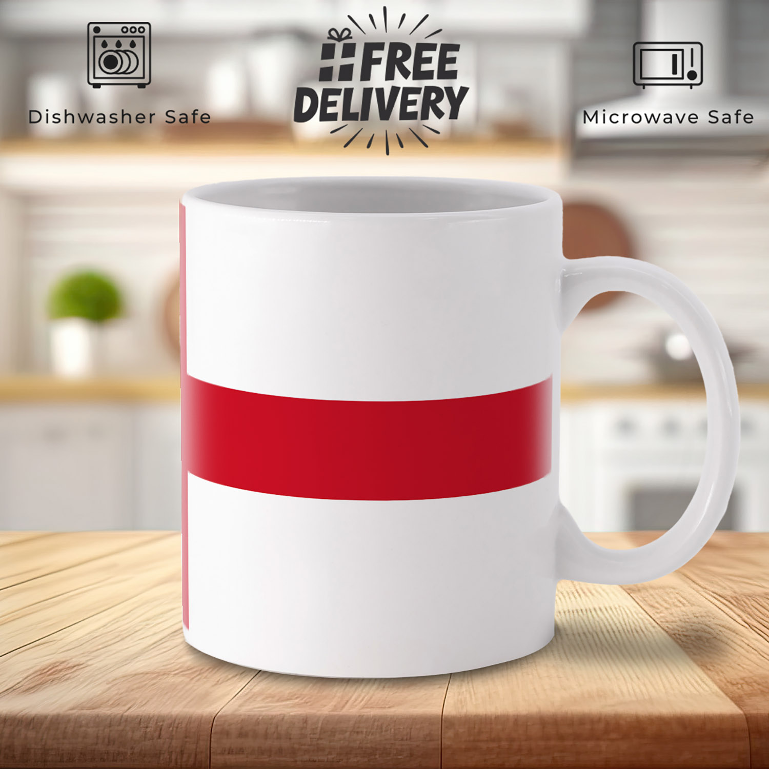 St. George Cross Flag Mug - Perfect for Proud England Fans