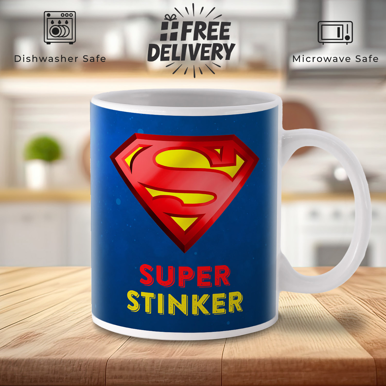 Super Stinker Mug: Fun Gift for Coffee Lovers & Pranksters