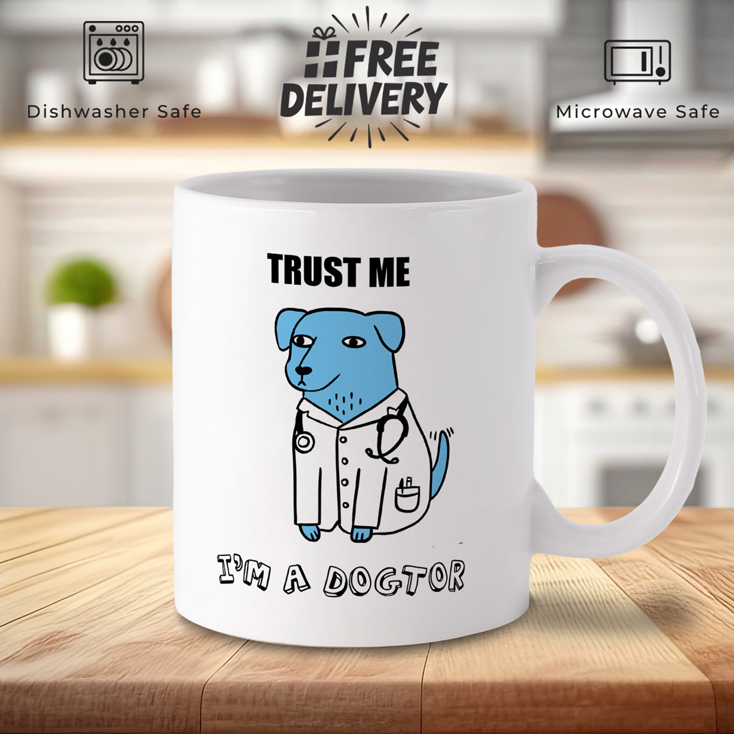 Trust Me, I'm a Dog Doctor Mug - Perfect Gift for Vets!