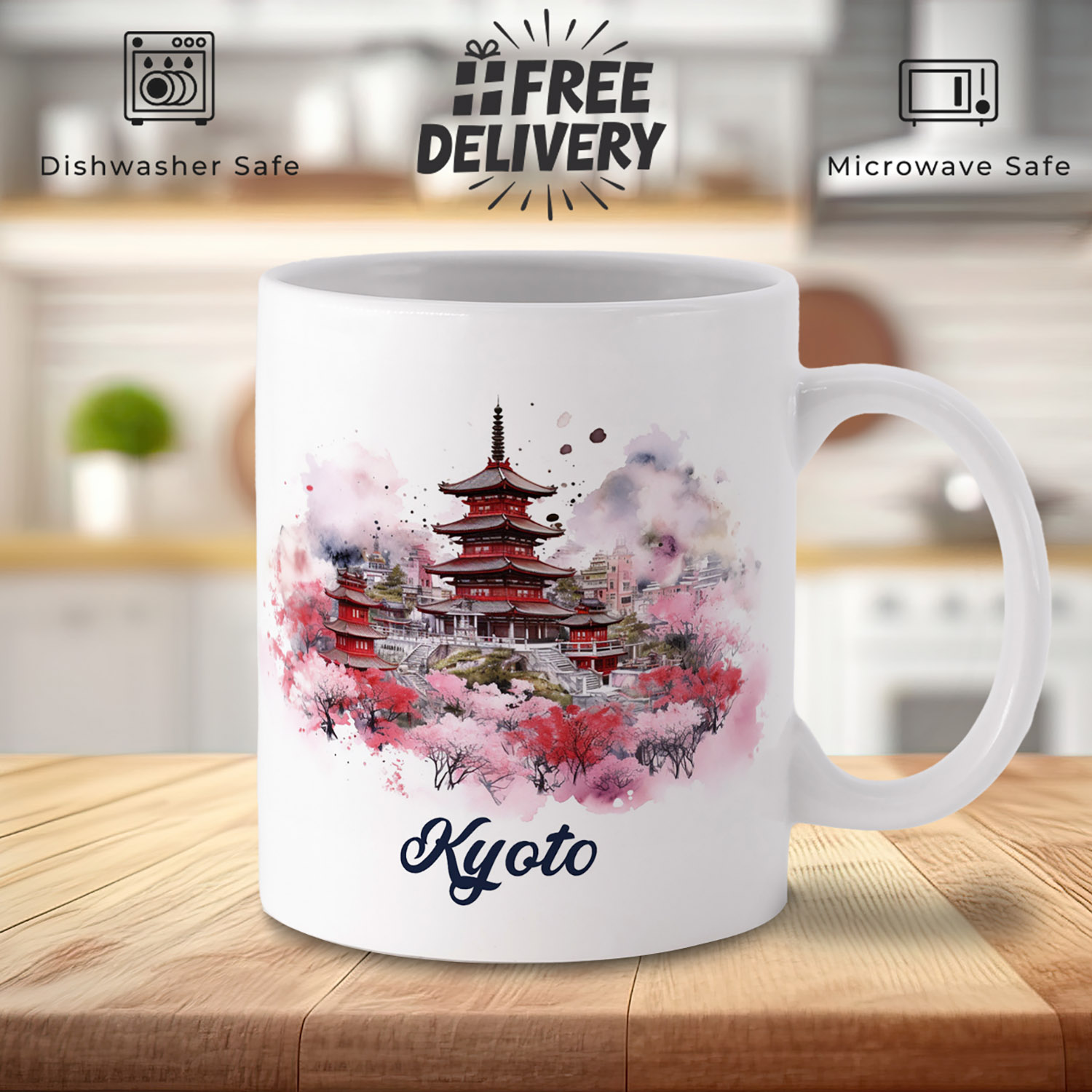 Kyoto Watercolour Mug