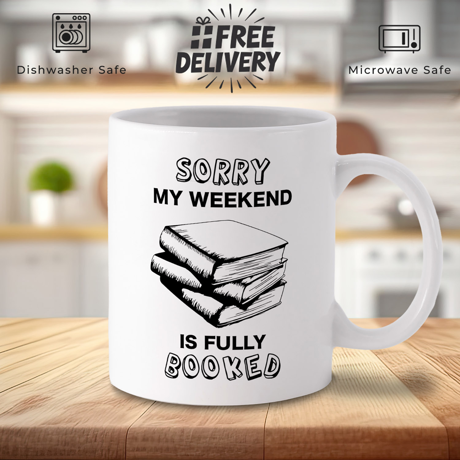 Weekend Plans Mug: Fun Gift for Busy Coffee Lovers