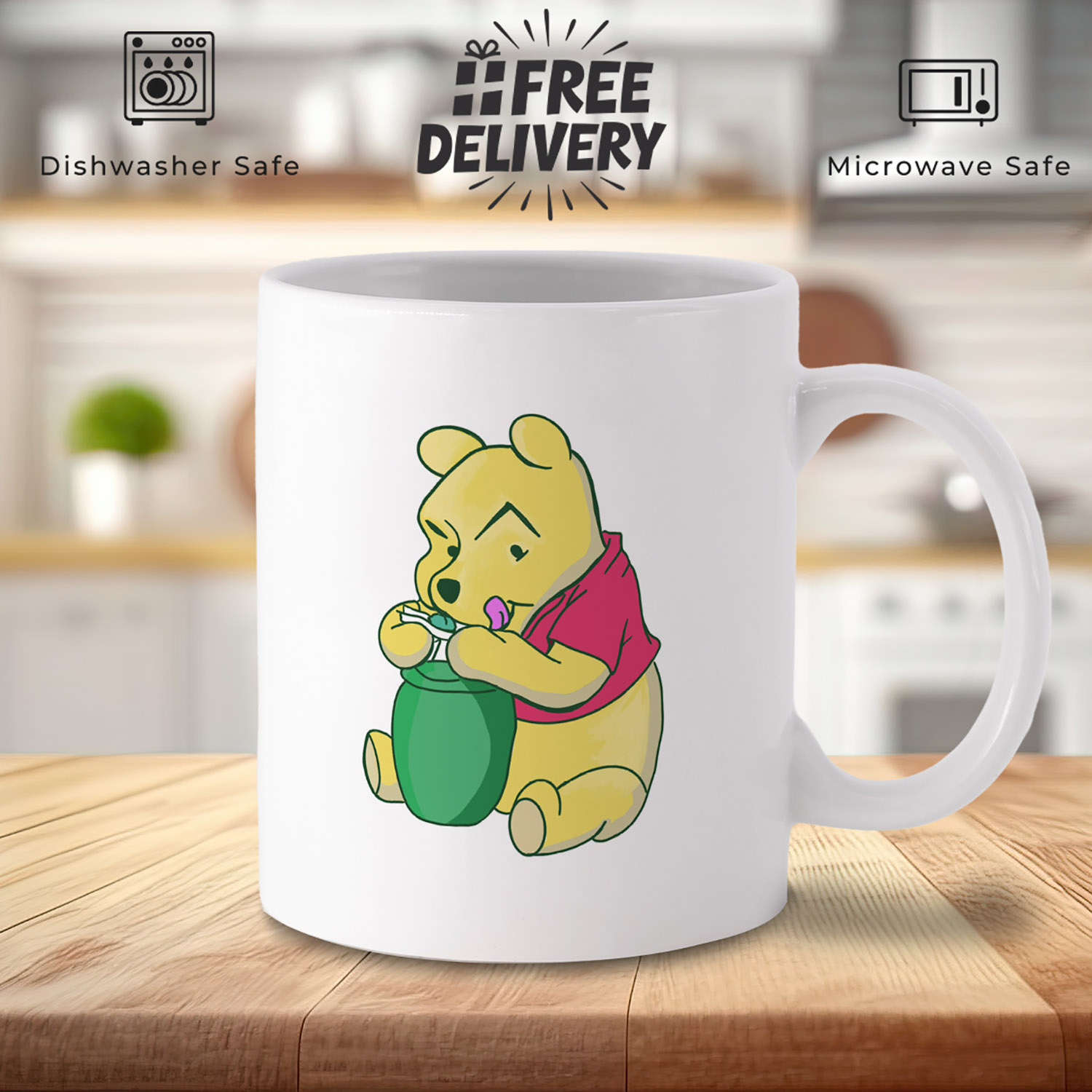 Winnie the Pooh Skinning Up Mug - Perfect for Cozy Sips