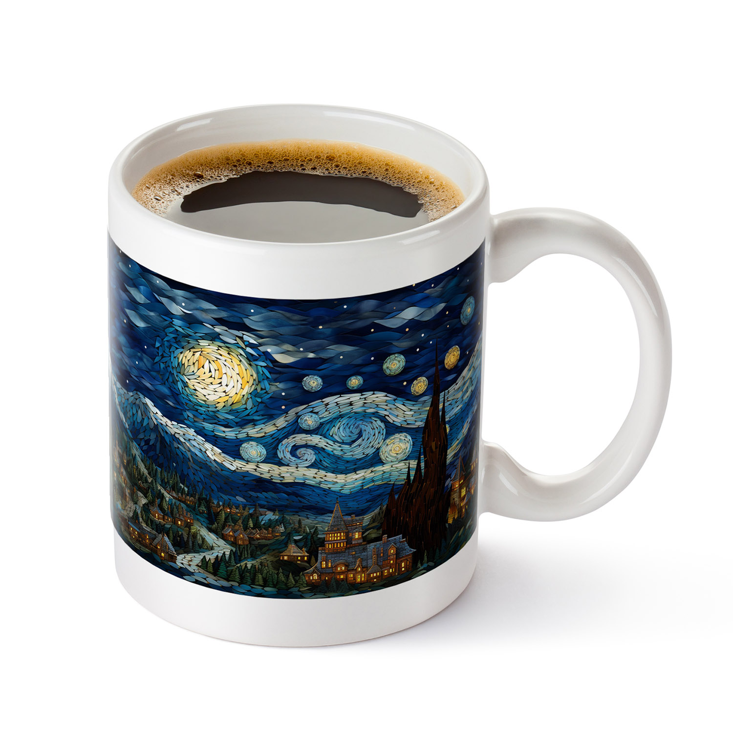 Starry Night 11oz Artistic Coffee Mug for Art Lovers