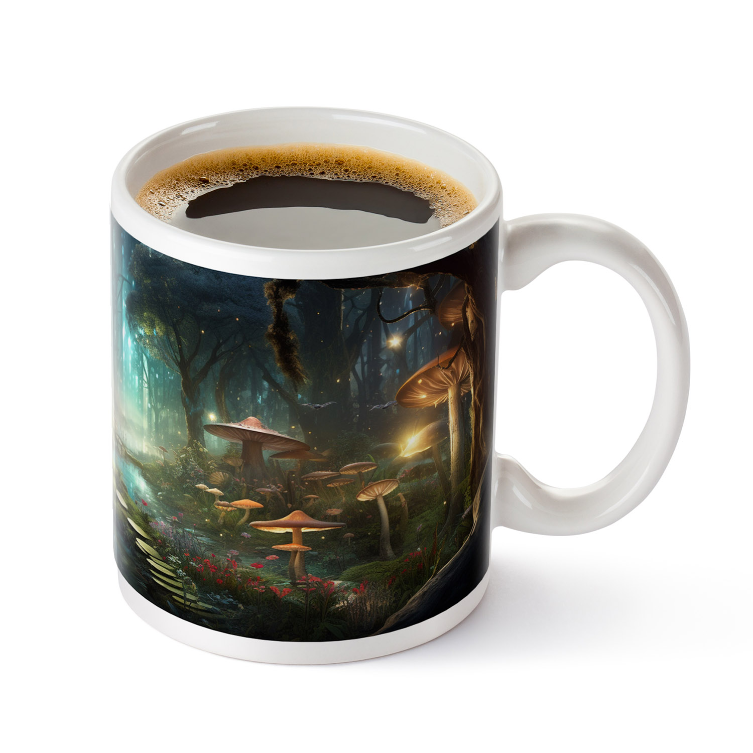 Enchanted Forest Mushroom Glow Mug - 11oz Ceramic Delight