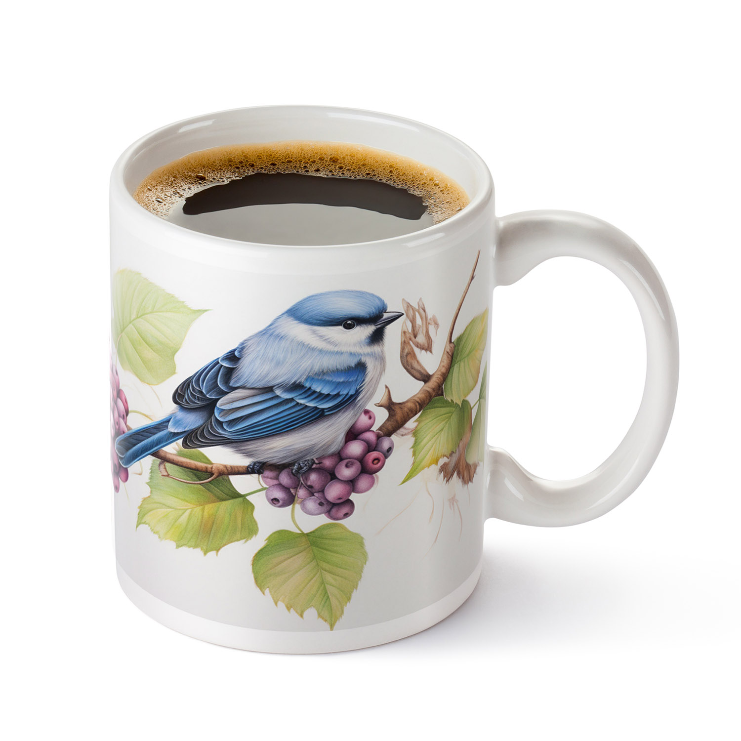 Hedgerow Birds Ceramic Mug - Charming Countryside Gift