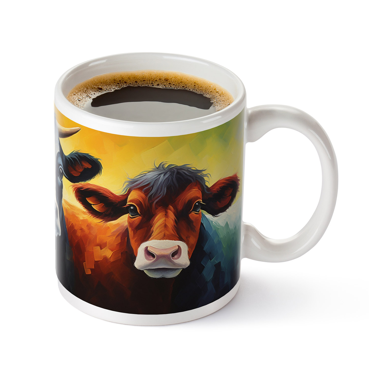 Vibrant Highland Cattle Mug - Perfect for Country Lovers