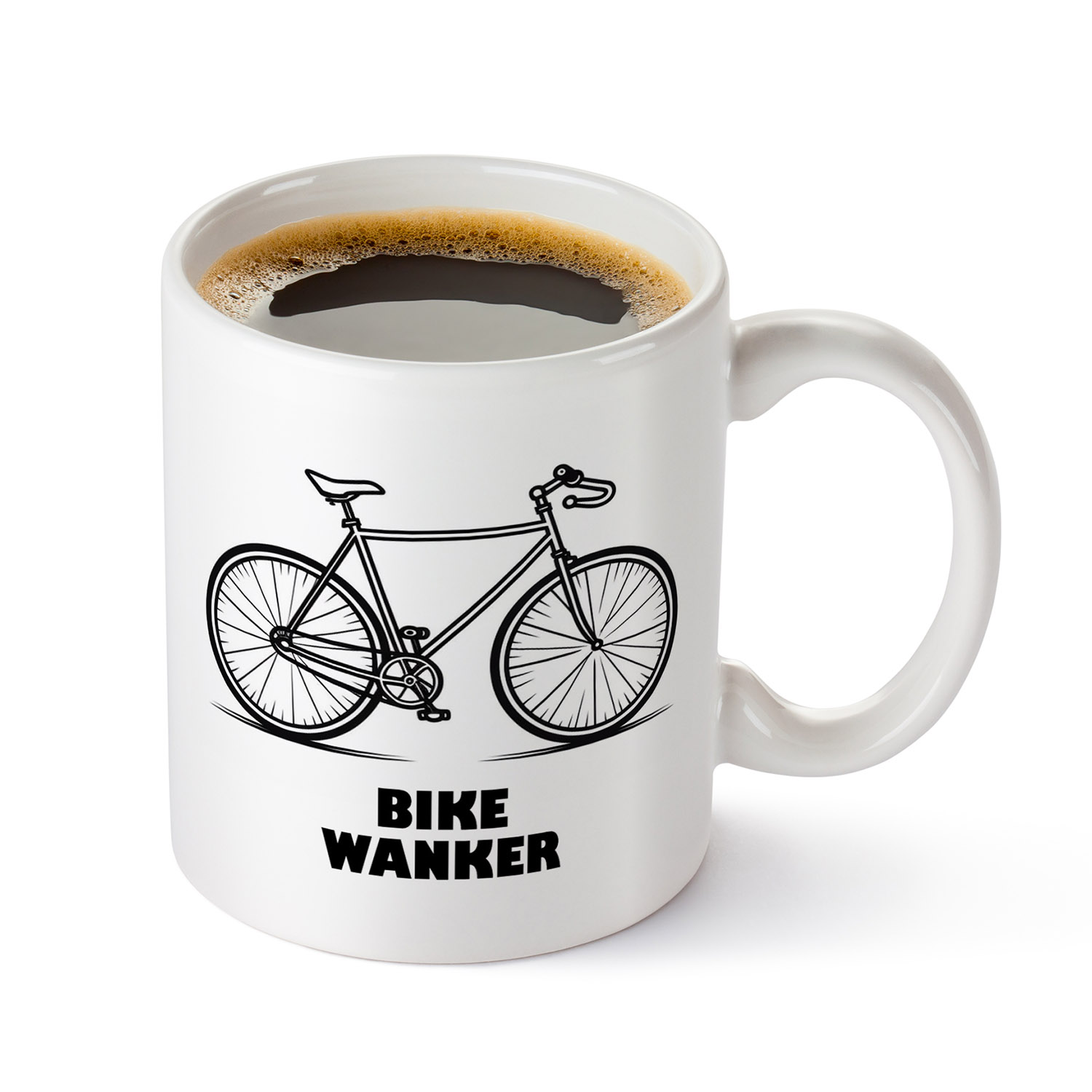 Bike Wanker Mug - Fun Cycling Gift for Enthusiasts