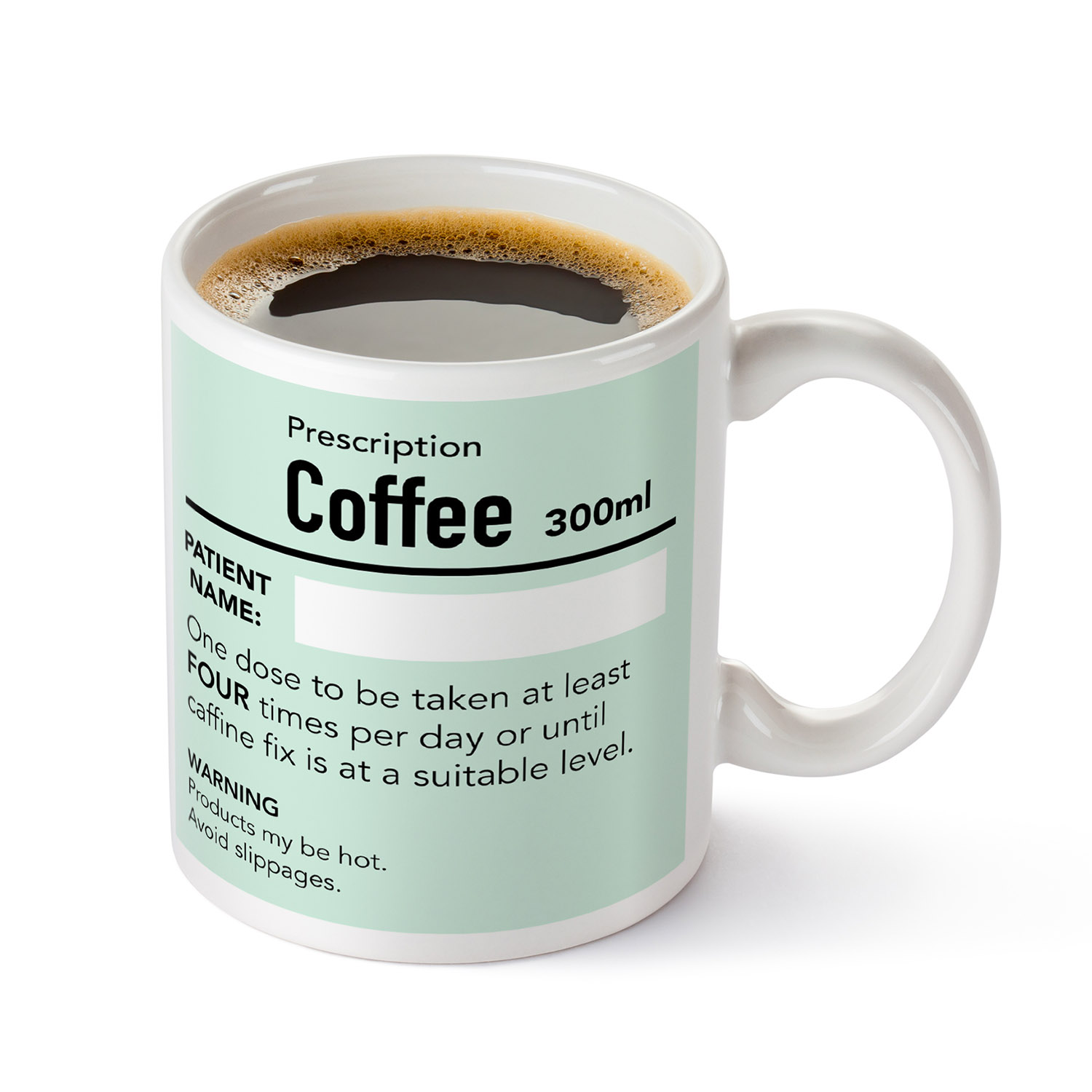 Personalised Coffee Prescription Mug for Coffee Lovers