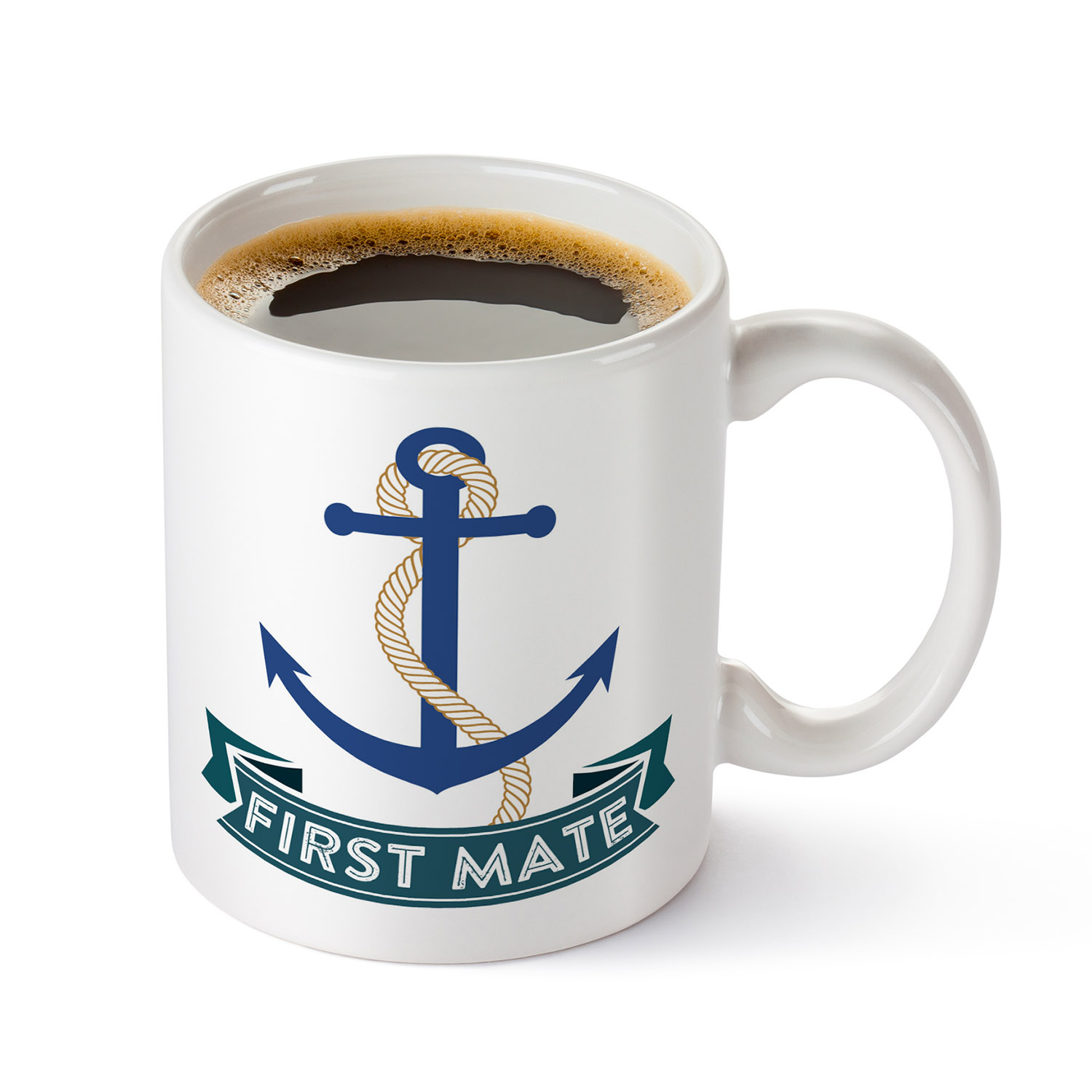 Nautical Anchor Mug with Rope - Perfect Gift for Sailors