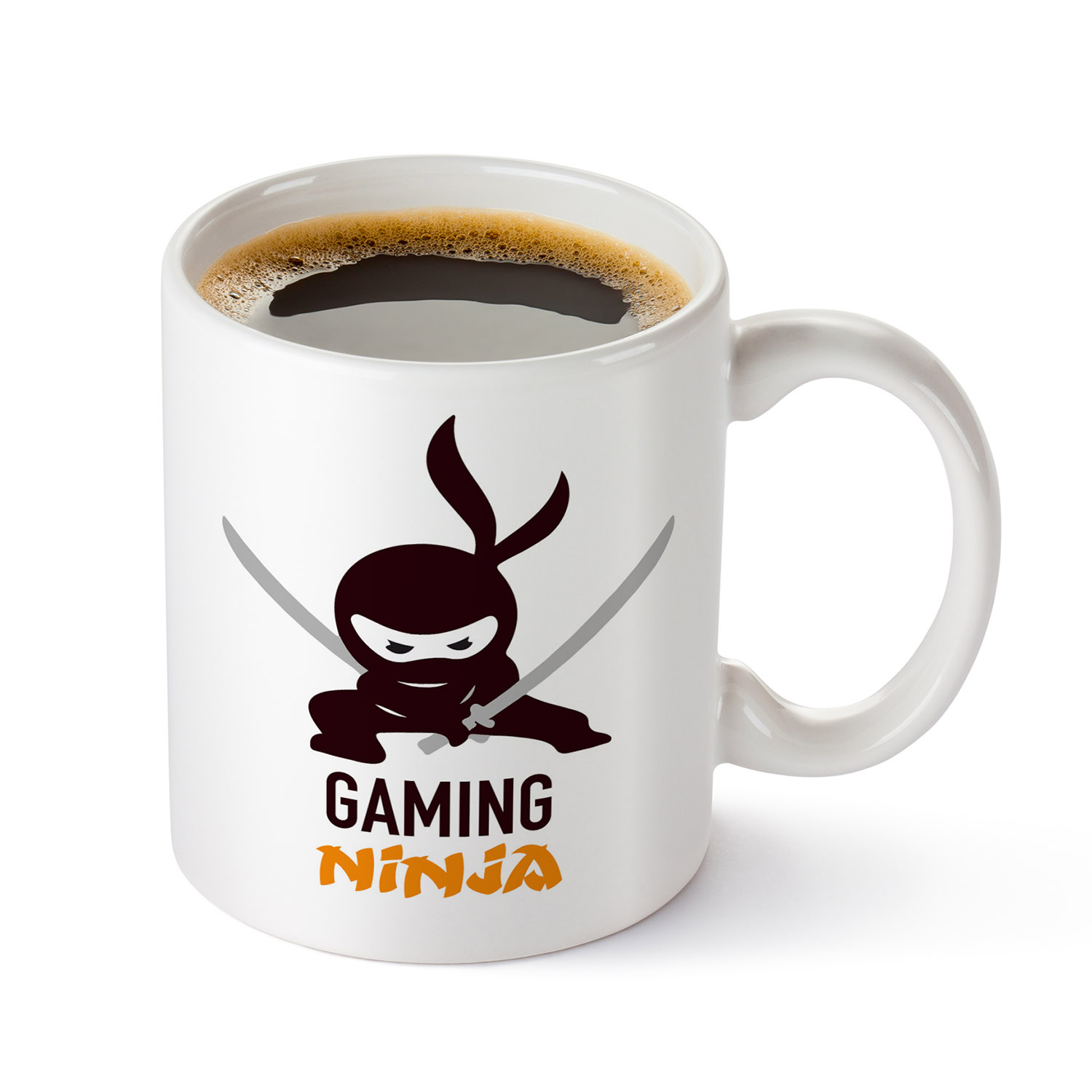 Ninja Silhouette Gaming Mug - Perfect Gift for Gamers