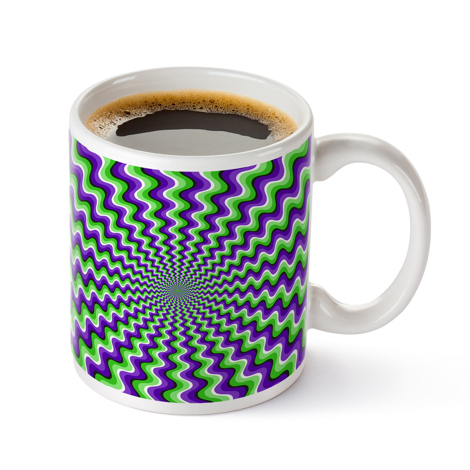Pink Vortex Optical Illusion Mug - Unique Gift for Coffee Lovers