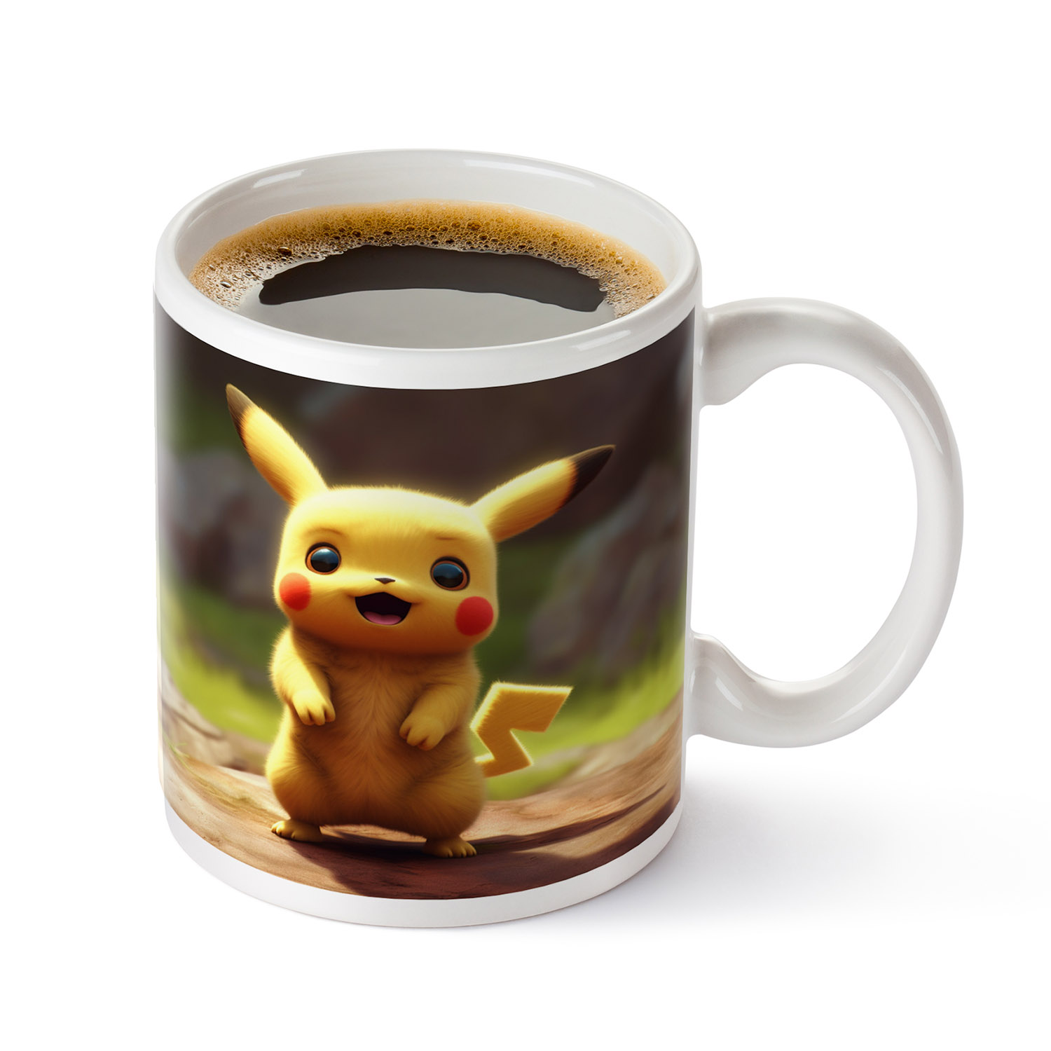 Photorealistic Pikachu Mug - Perfect for Pokémon Fans