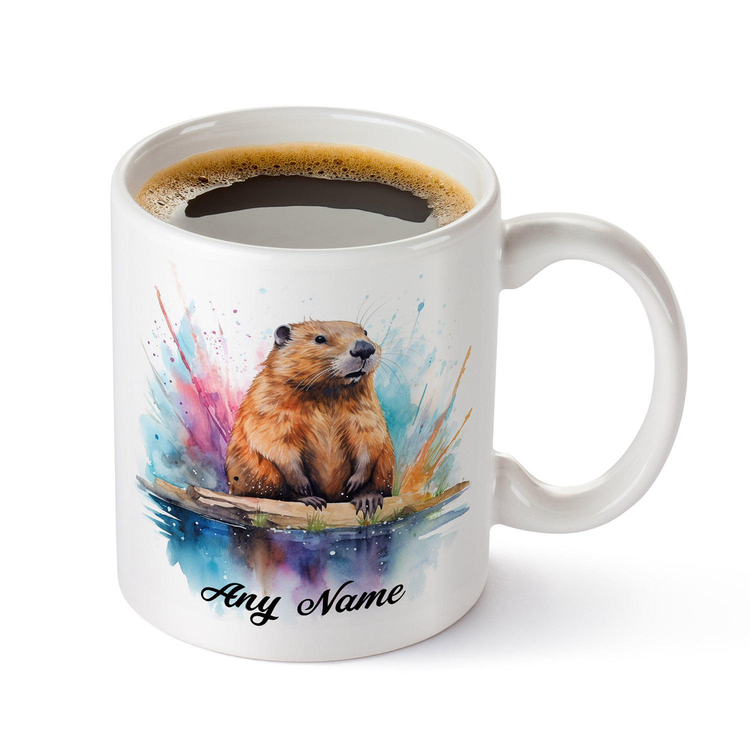 Charming Otter Watercolour Mug for Nature Lovers