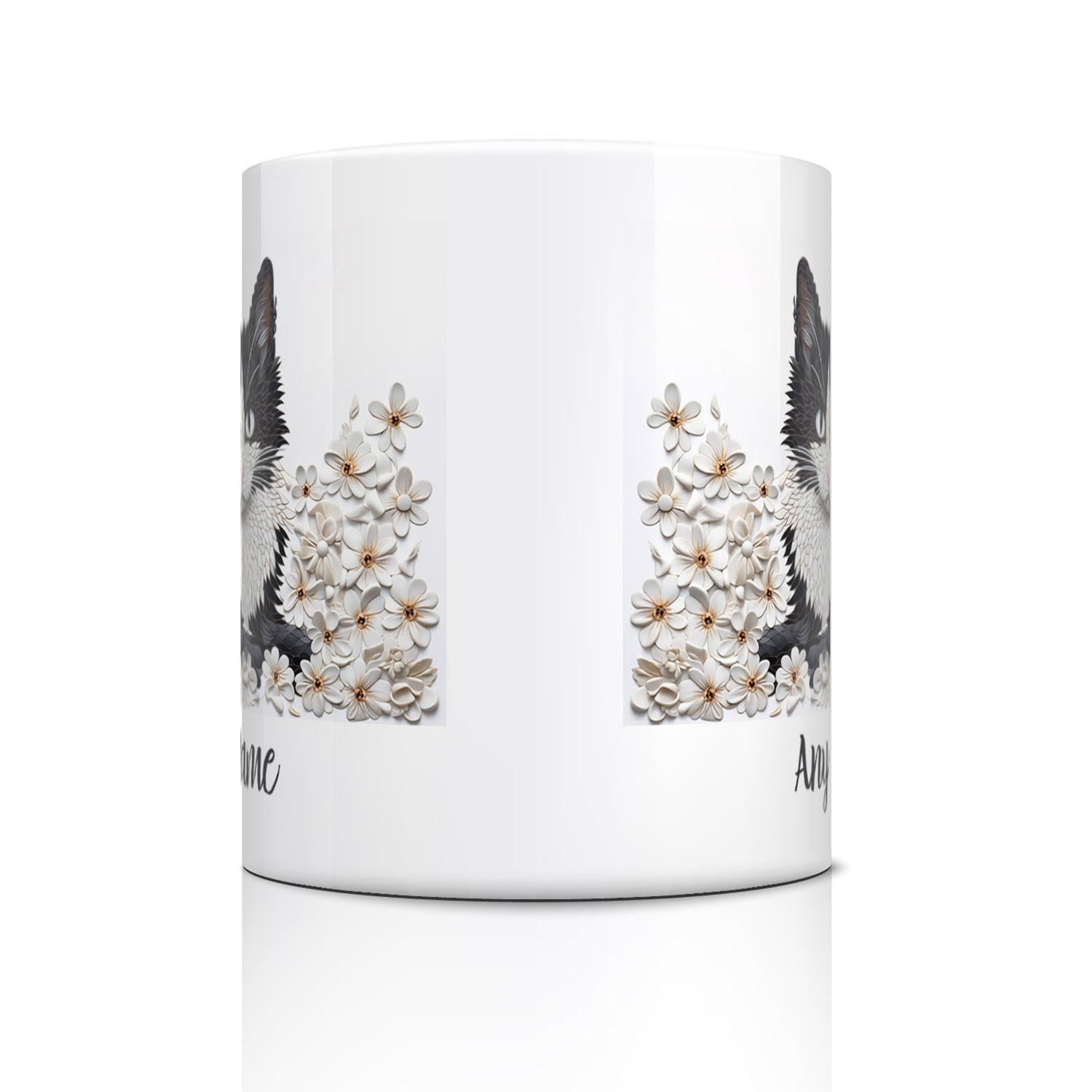 Personalised Tuxedo Cat Mug - Perfect Gift for Cat Lovers