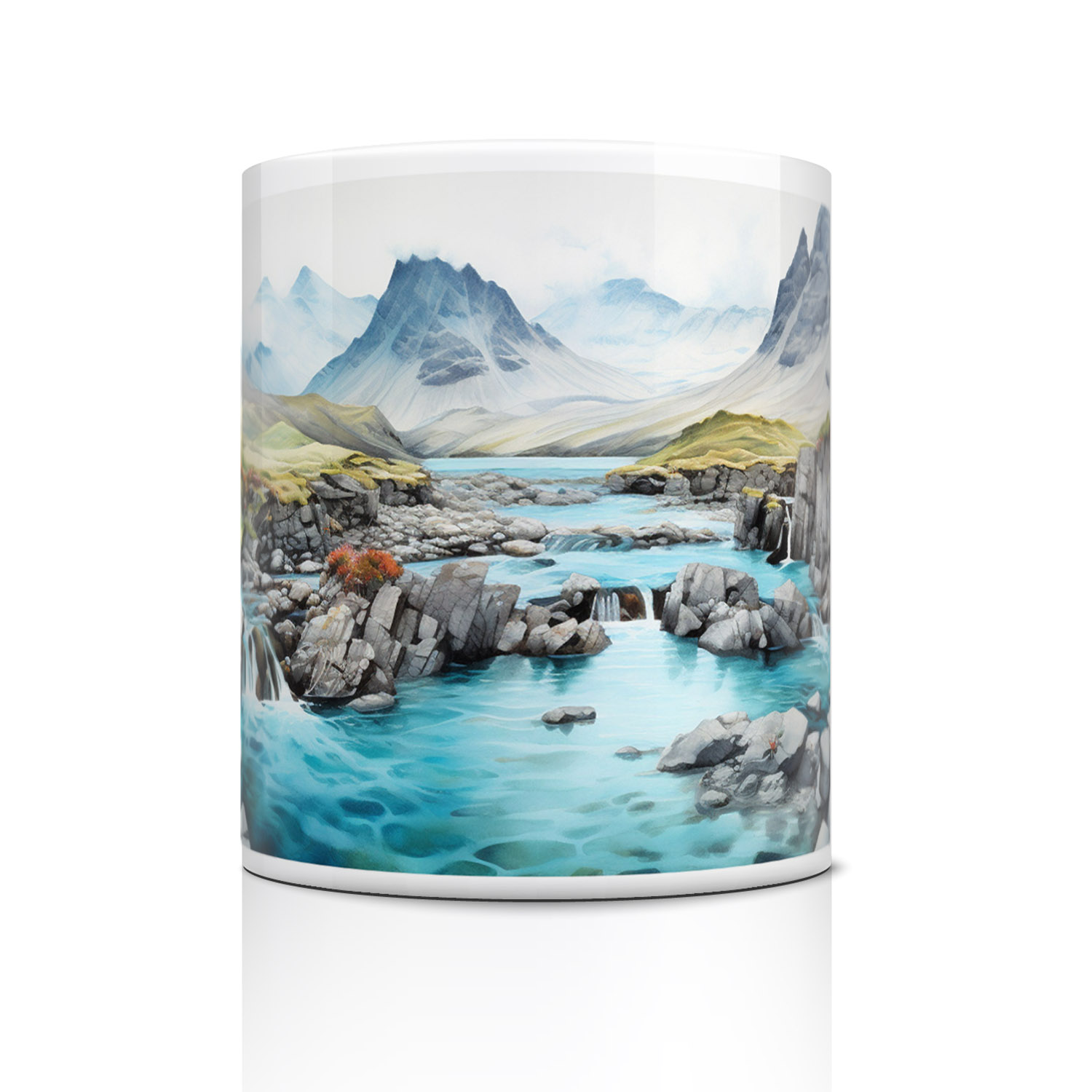 Enchanted Fairy Pools Mug - Mystical 11oz Ceramic Gift