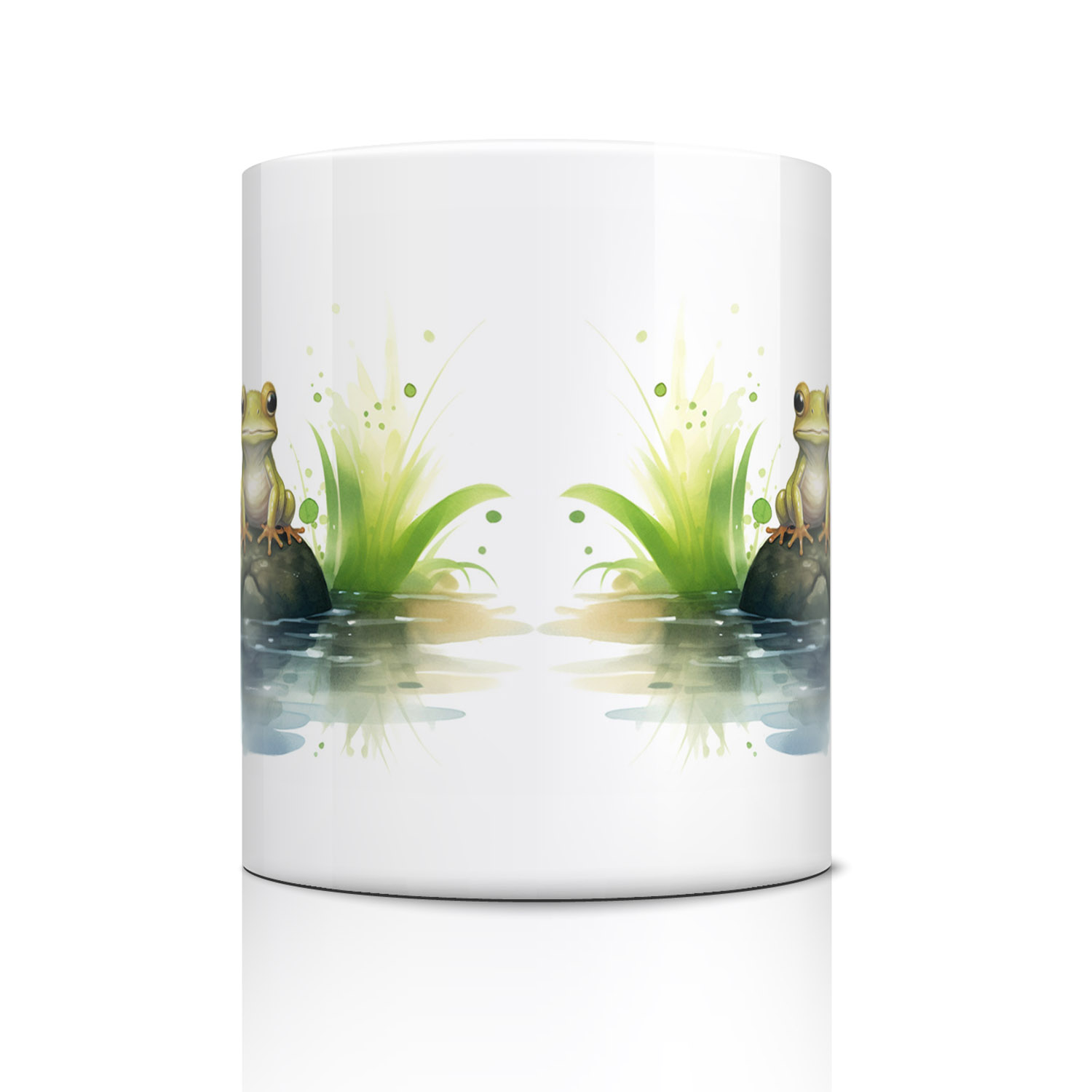 Charming Frog Ceramic Mug - Nature-Inspired Drinkware