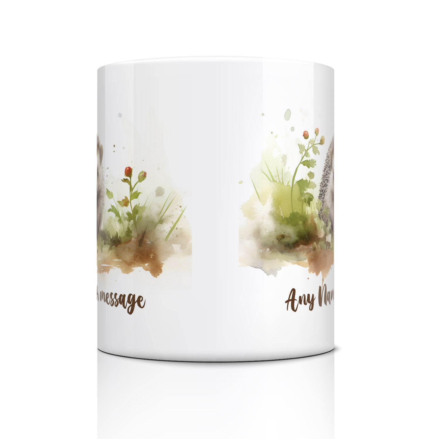 Custom Hedgehog Mug - Personalised 11oz Ceramic Gift