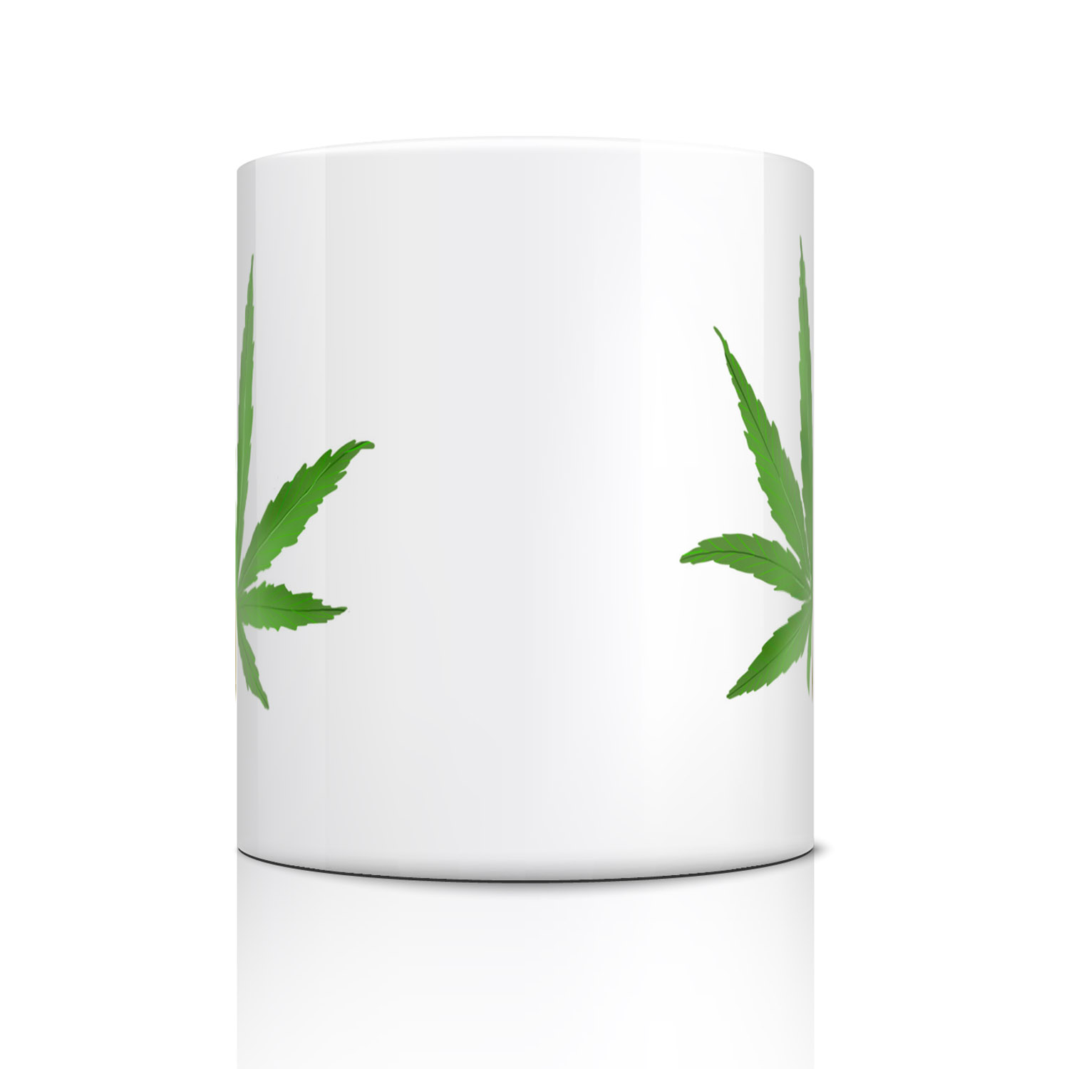 Artistic Cannabis Leaf Mug for Eco-Conscious Coffee Lovers