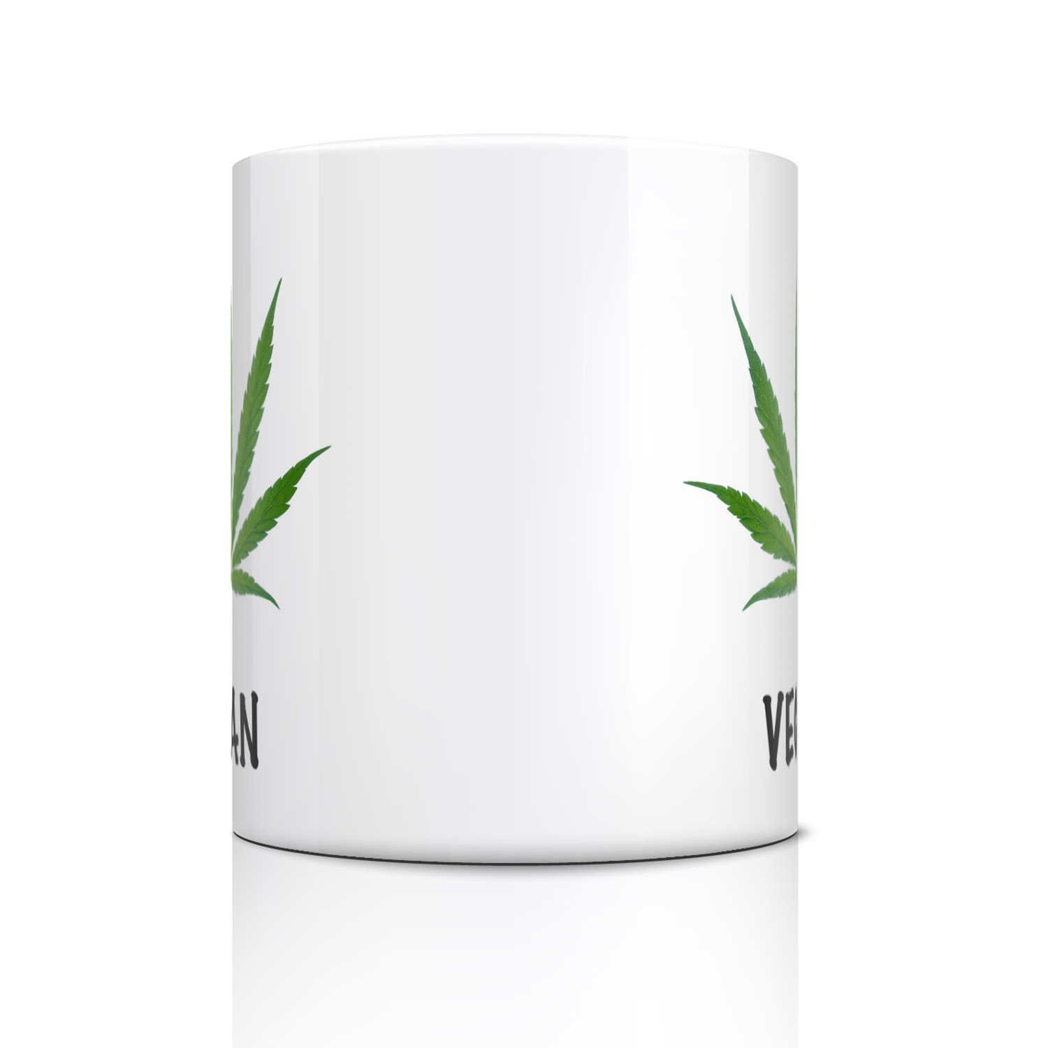 Vegan Cannabis Leaf Mug - Eco-Friendly Gift for Stoners