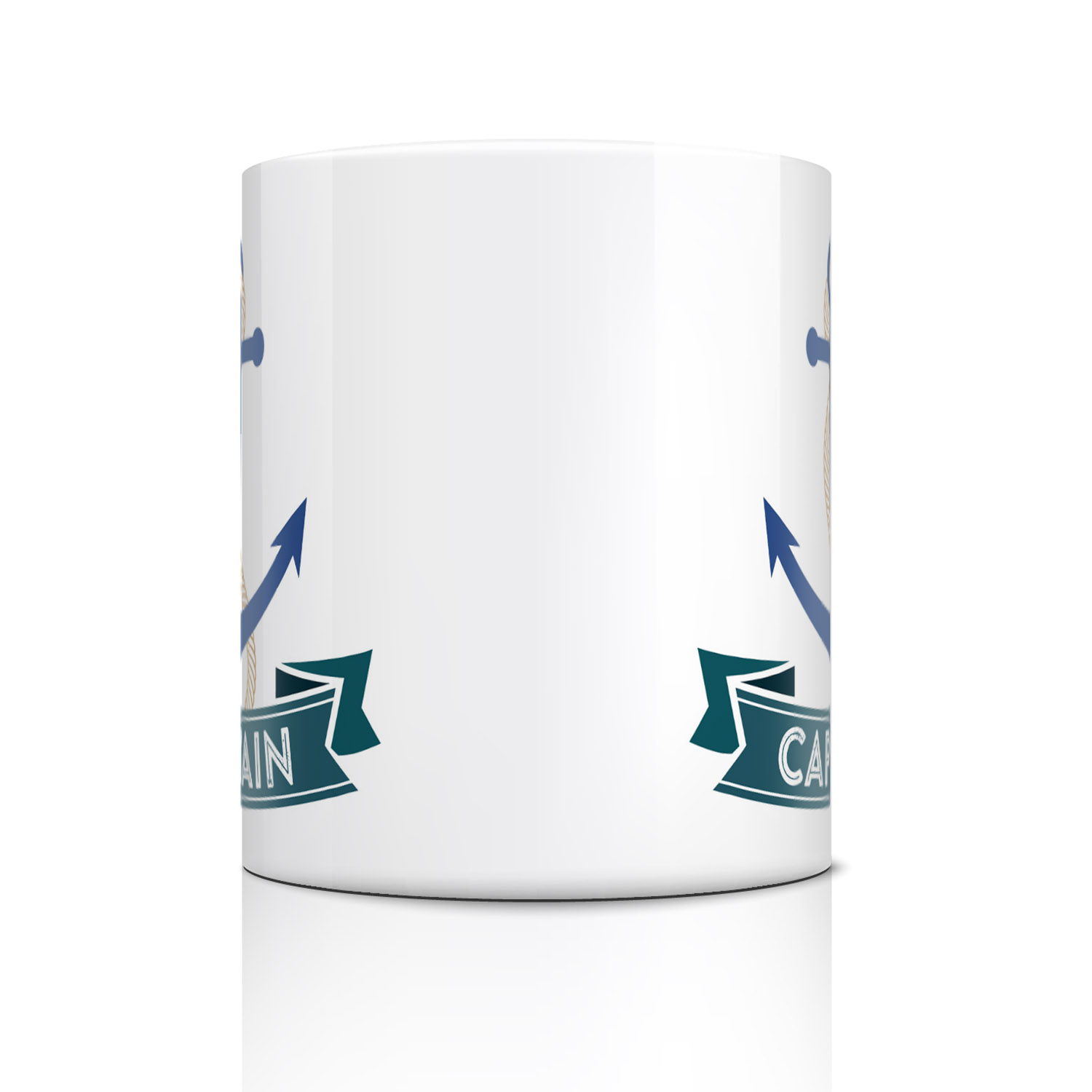 Nautical Captain Anchor Mug with Rope - Perfect for Sea Lovers