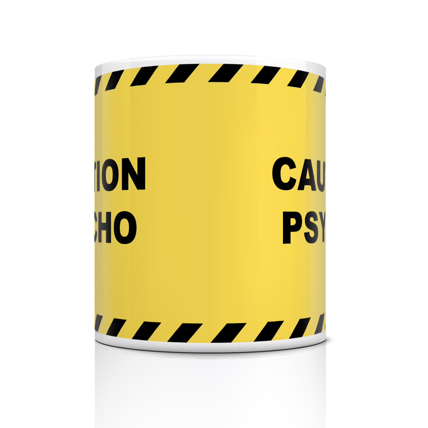 Caution Psycho Warning Mug - Fun Gift for Quirky Friends