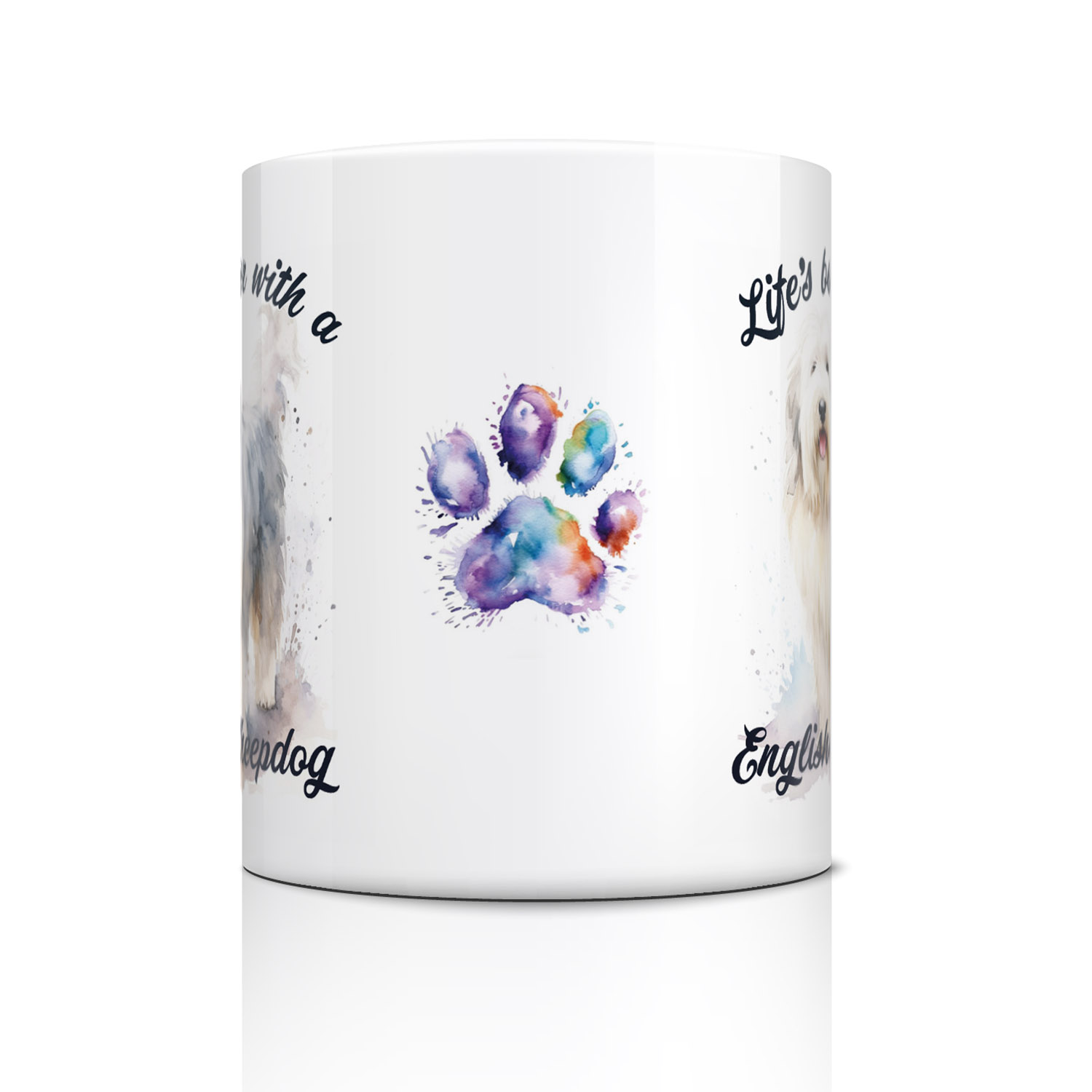 English Sheepdog Mug - Perfect Gift for Dog Lovers