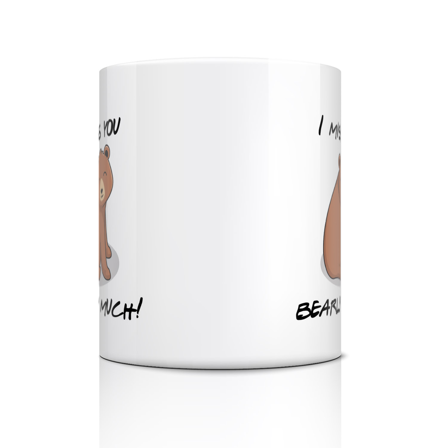 Miss You Bearly Much Mug - Cute Gift for Loved Ones