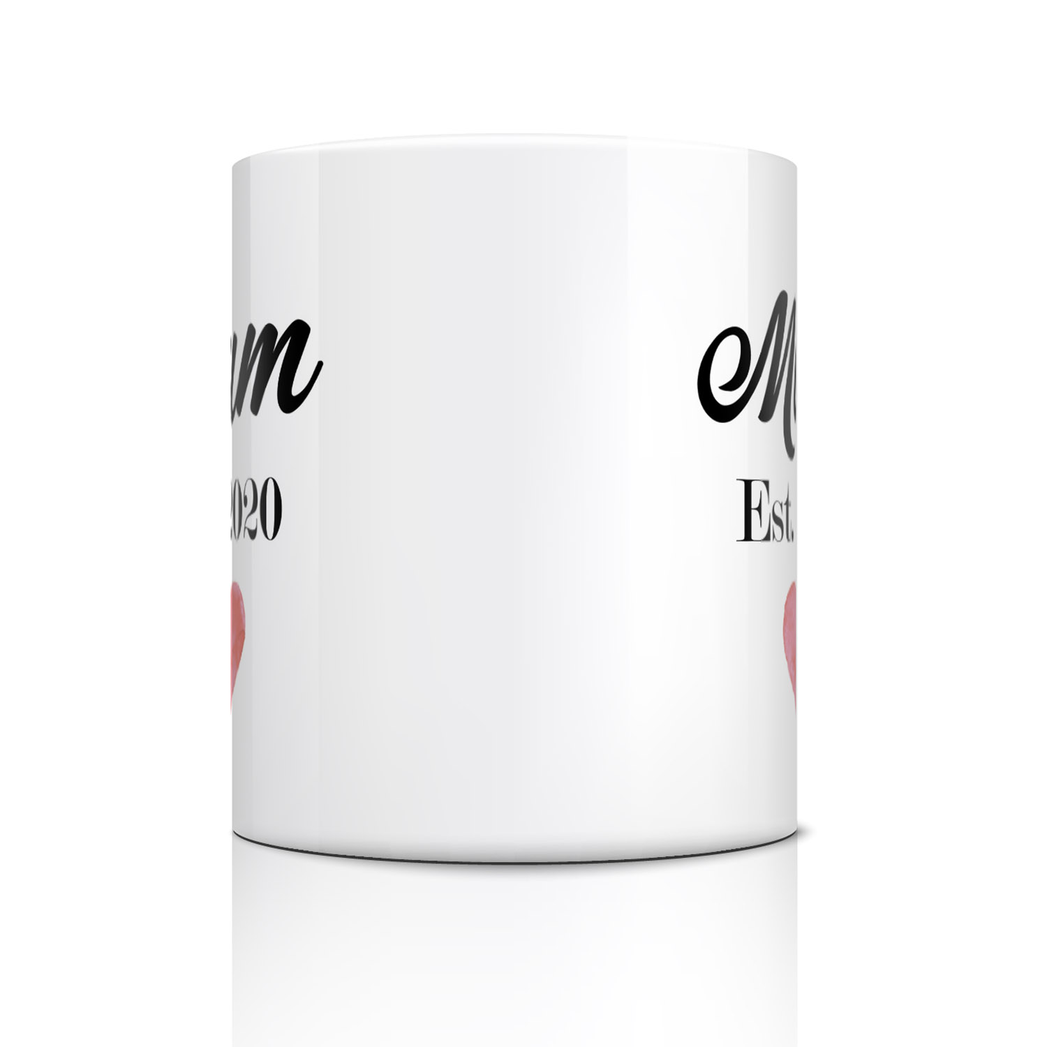 Personalized 'Mum Est 2023' Coffee Mug - Perfect Gift for New Moms