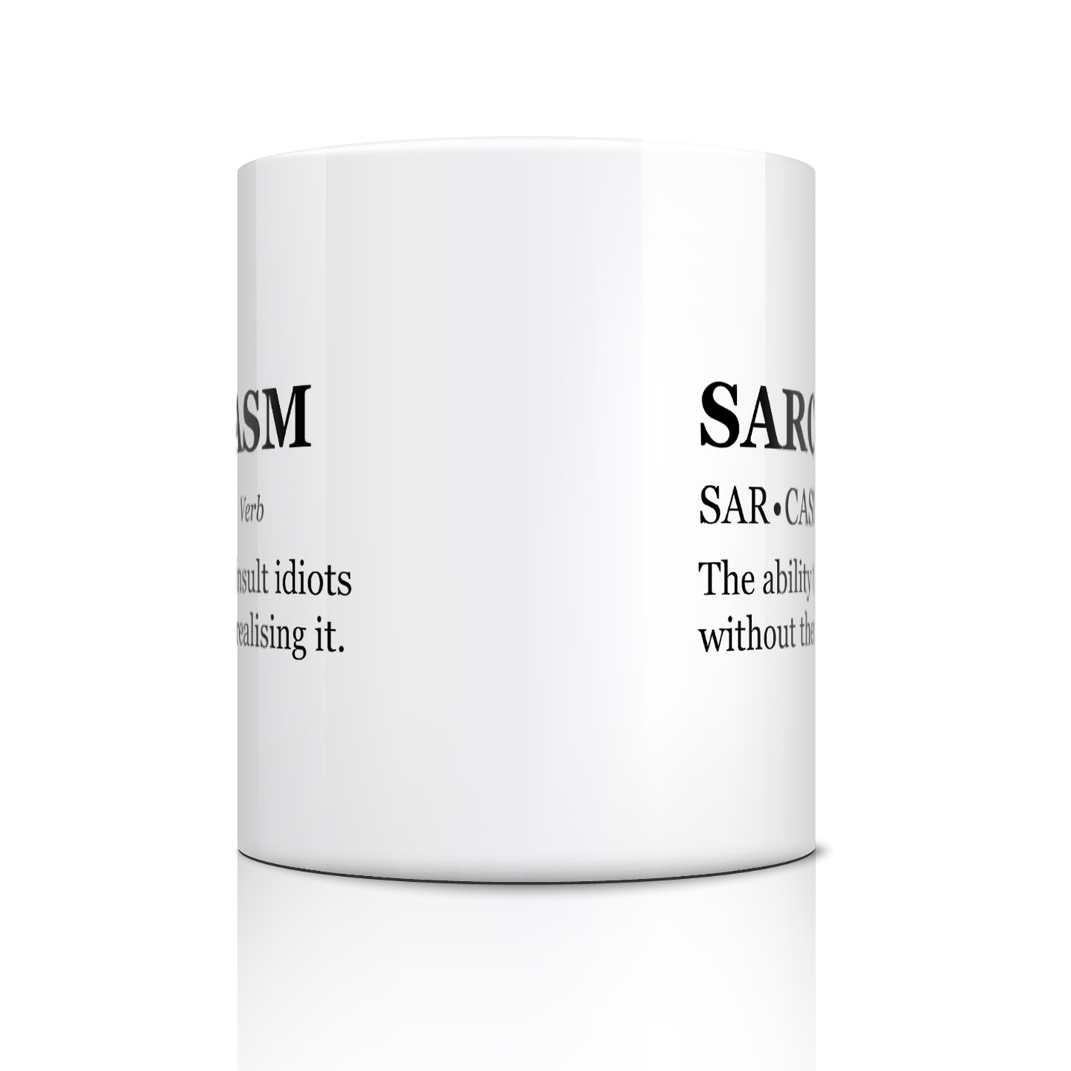 Funny Sarcasm Dictionary Mug for Witty Coffee Lovers