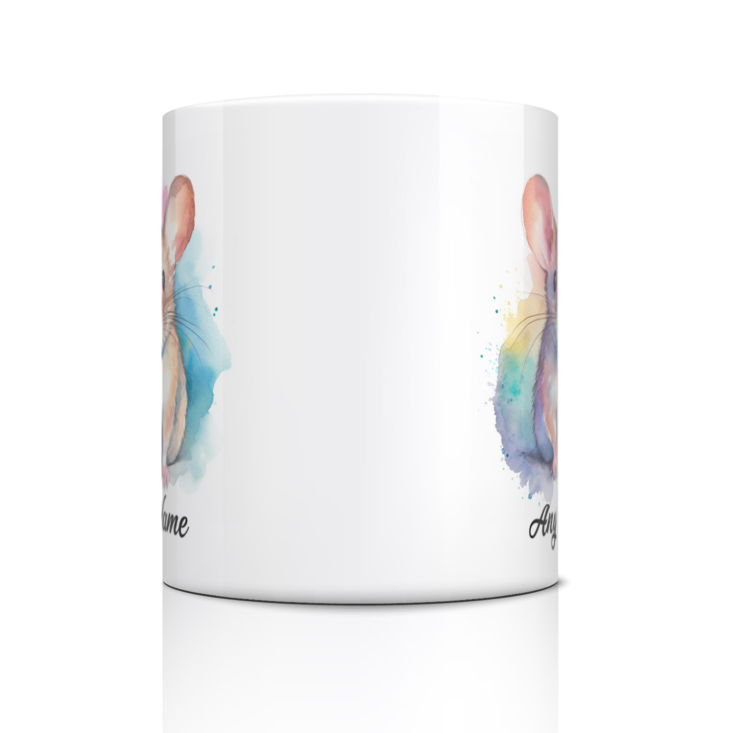 Personalised Watercolour Mouse Mug - Perfect Gift for Mouse Lovers