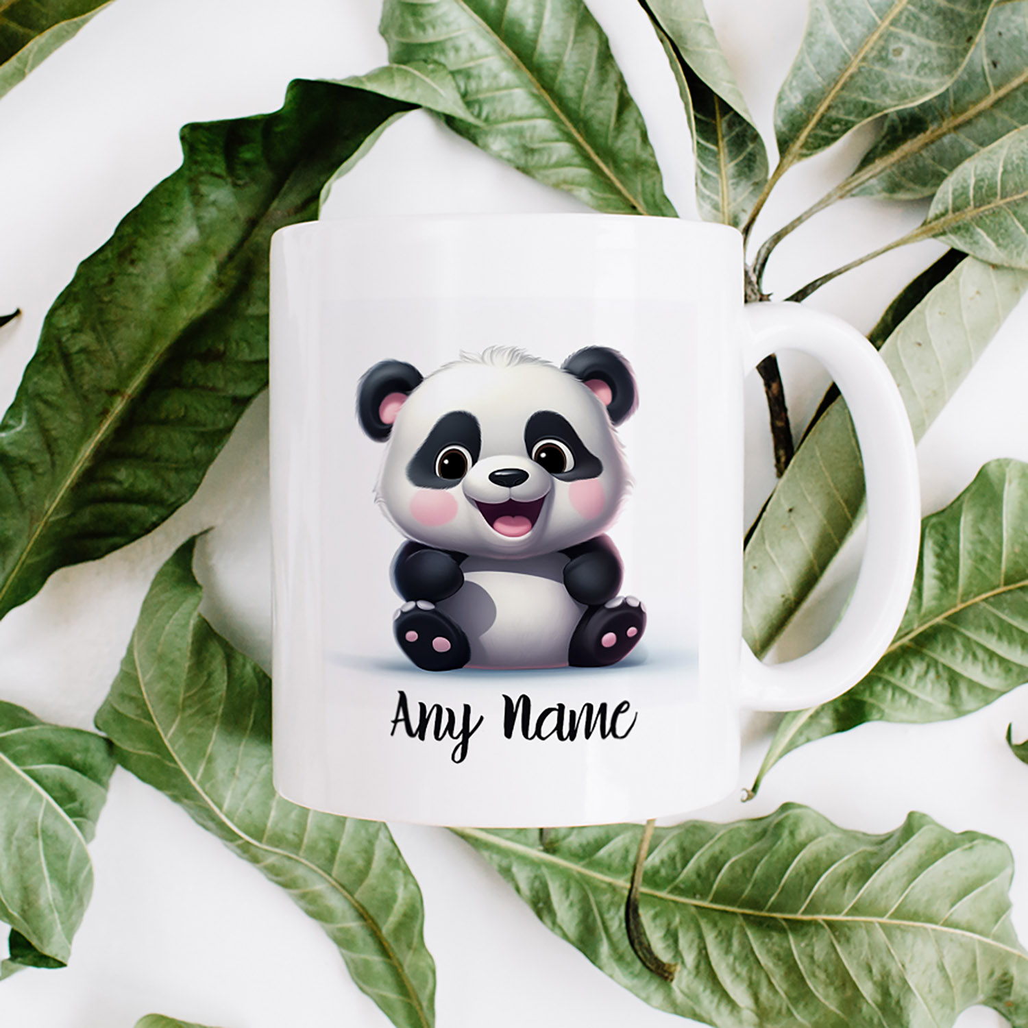 Custom Panda Mug - Personalised 11oz Ceramic Gift