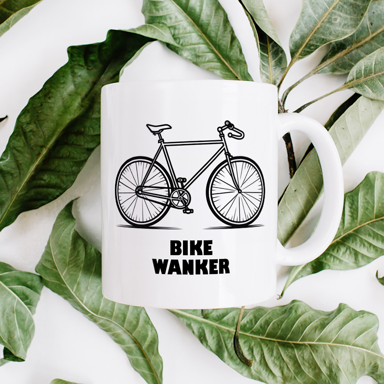 Bike Wanker Mug - Fun Cycling Gift for Enthusiasts