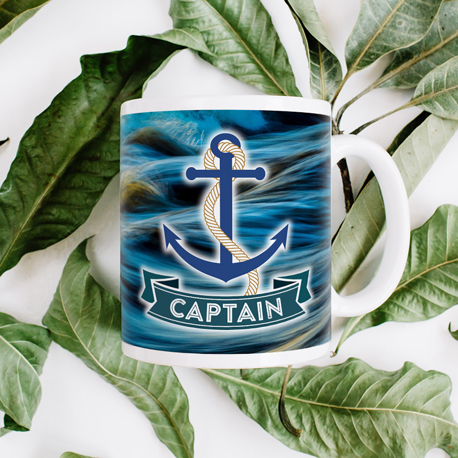Nautical Captain Anchor Mug - Perfect for Sea Lovers