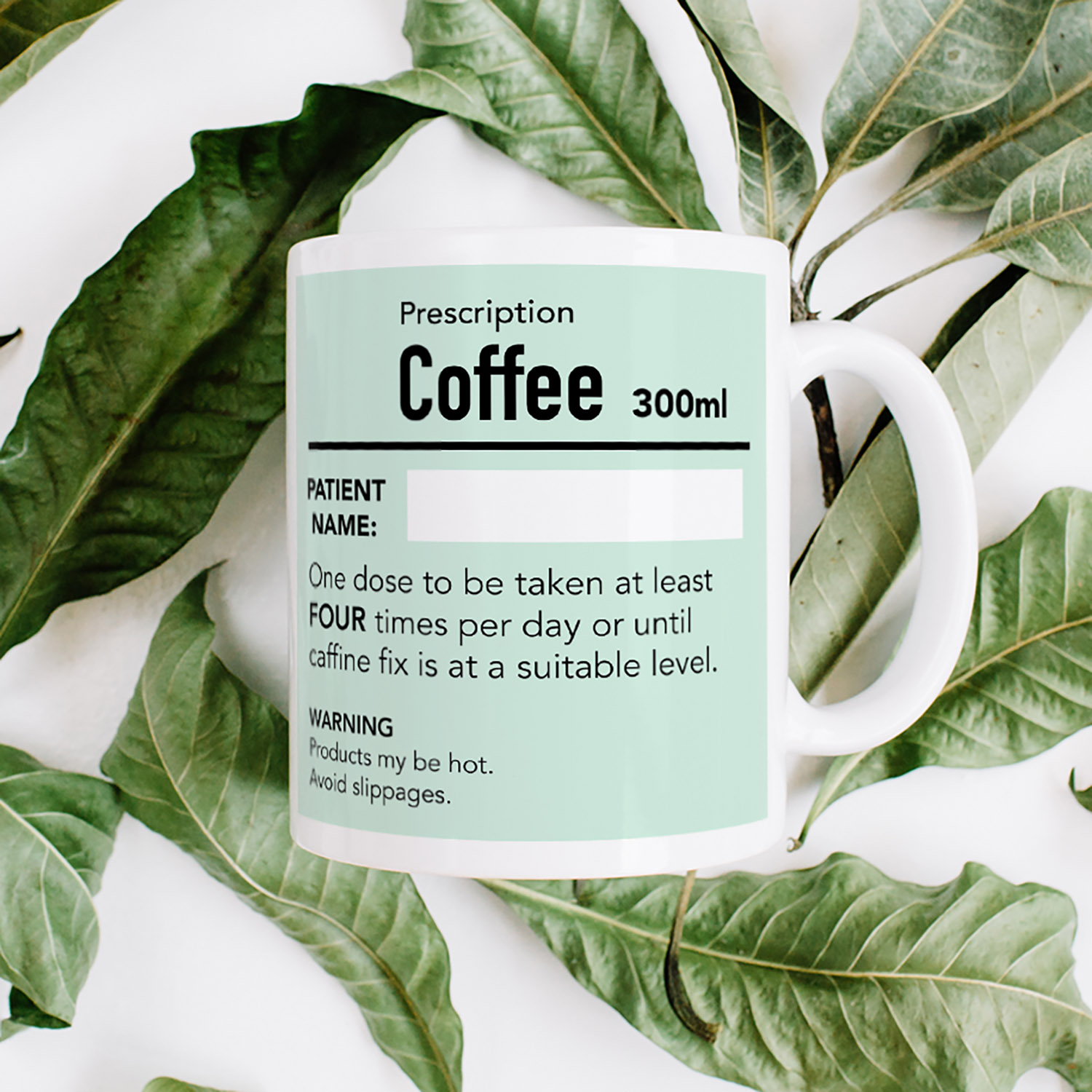 Personalised Coffee Prescription Mug for Coffee Lovers