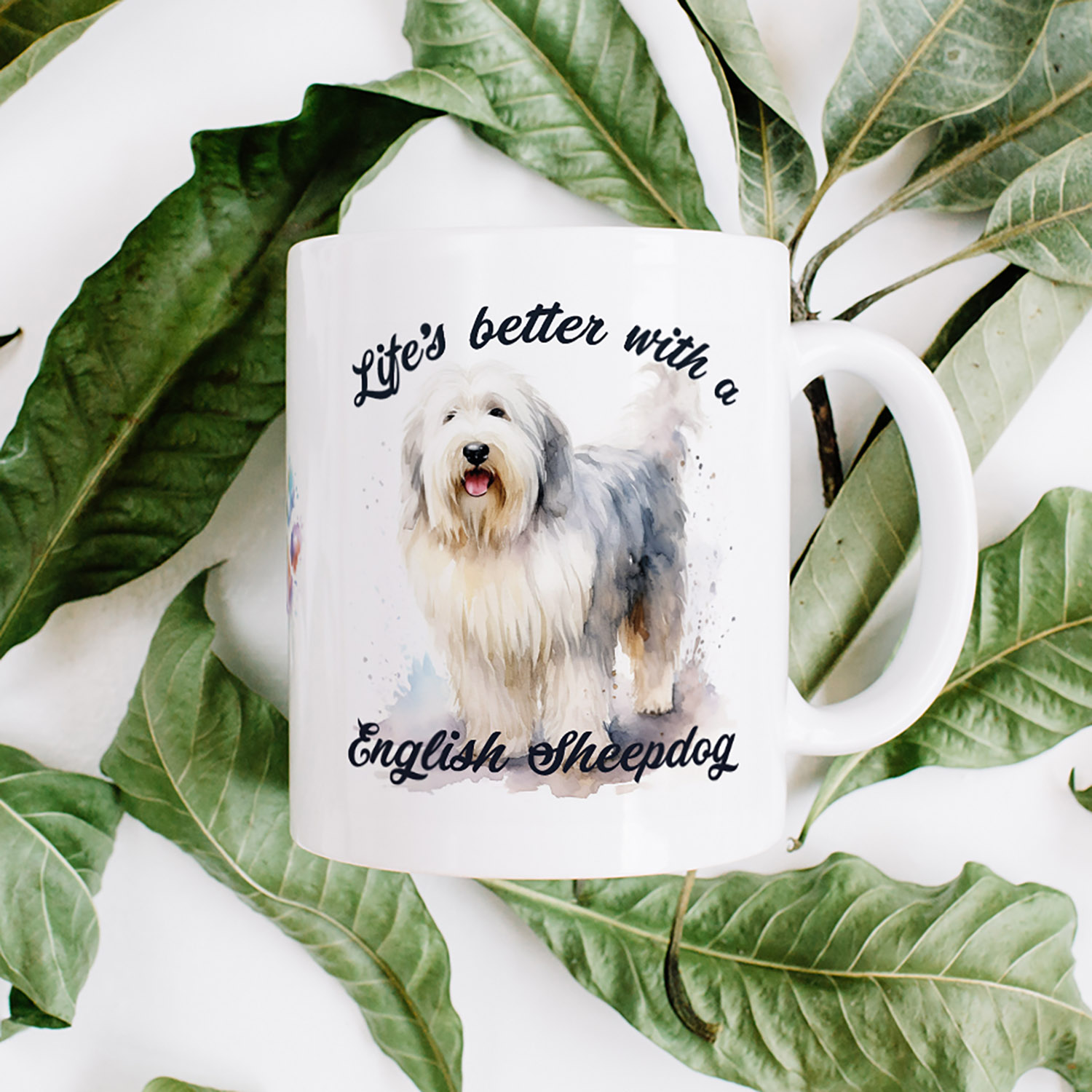 English Sheepdog Mug - Perfect Gift for Dog Lovers