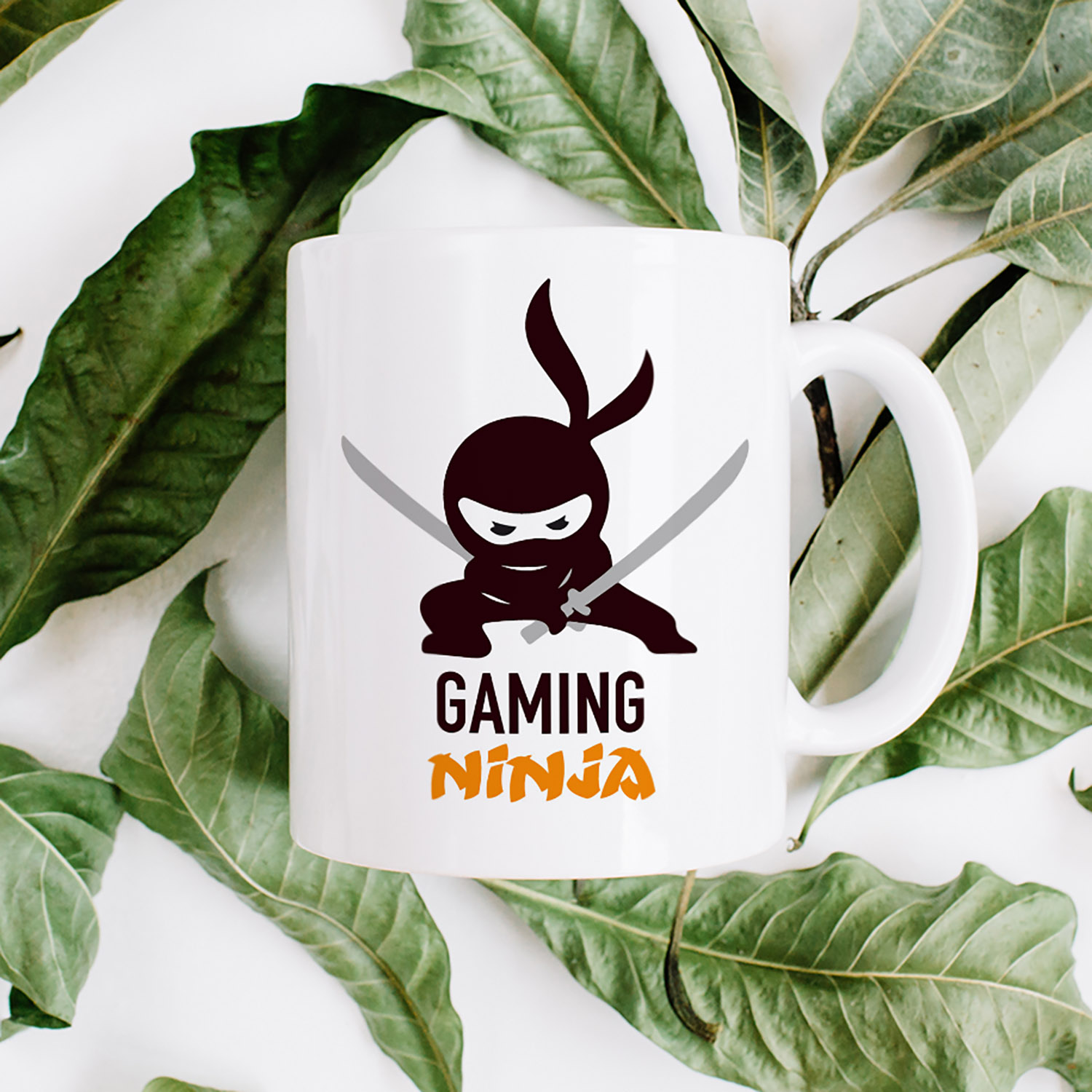 Ninja Silhouette Gaming Mug - Perfect Gift for Gamers