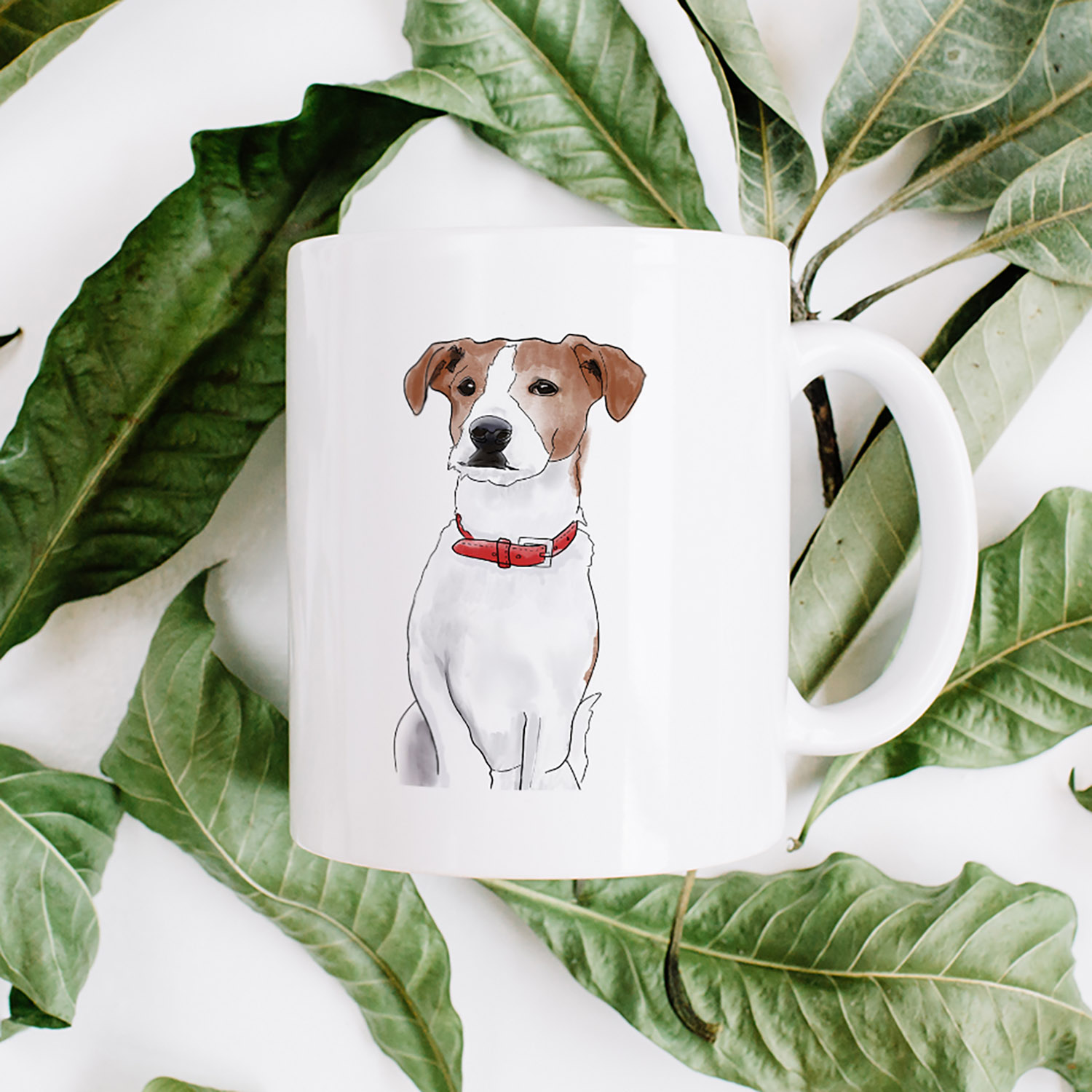 Adorable Illustrated Jack Russell Mug for Dog Lovers