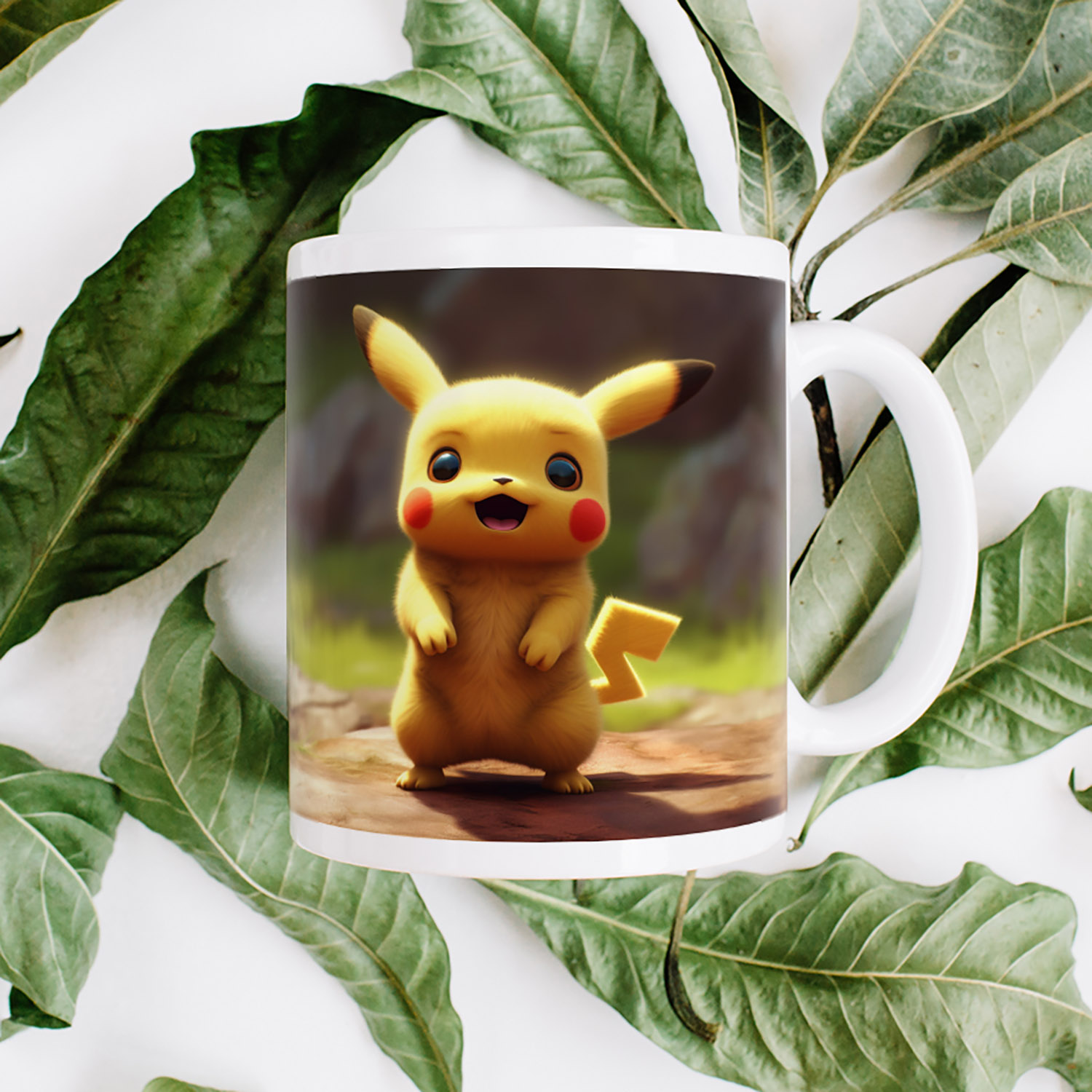 Photorealistic Pikachu Mug - Perfect for Pokémon Fans