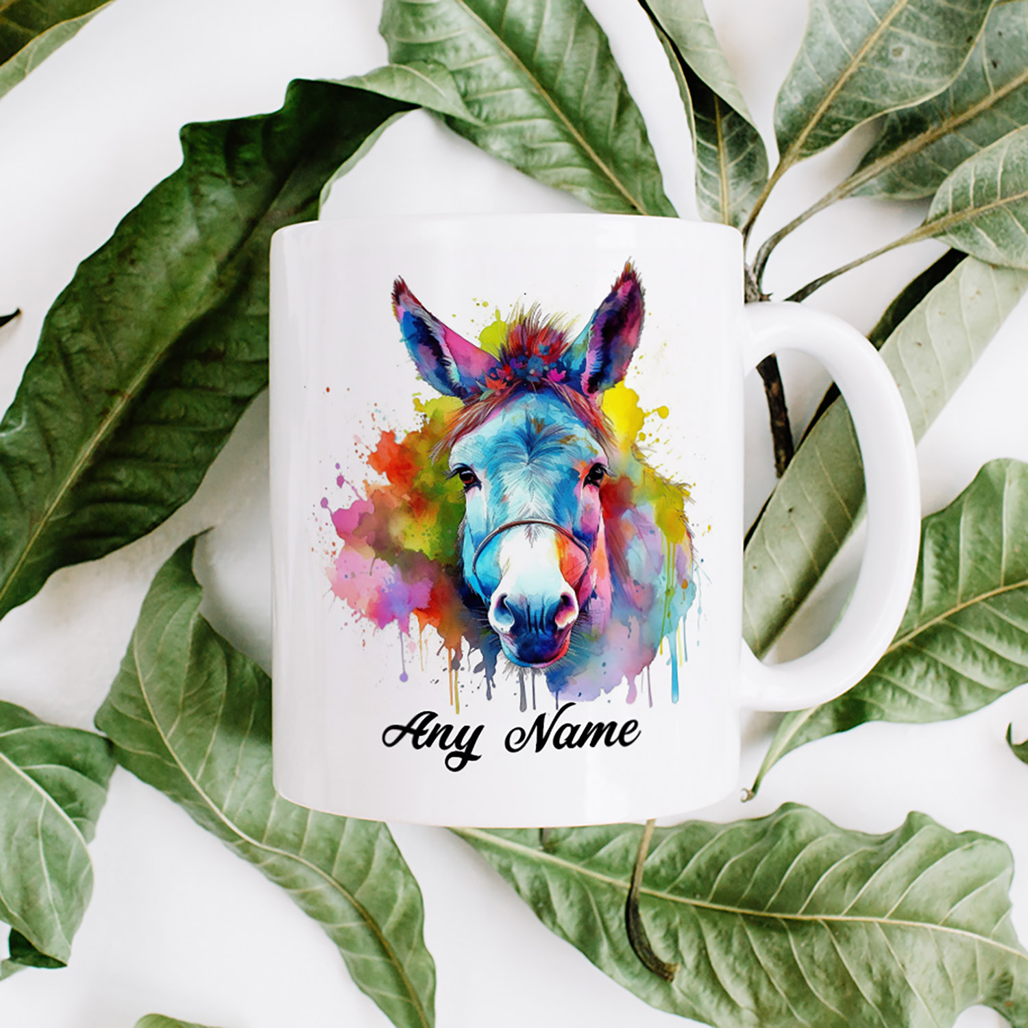 Elegant Horse Watercolour Mug for Equestrian Lovers