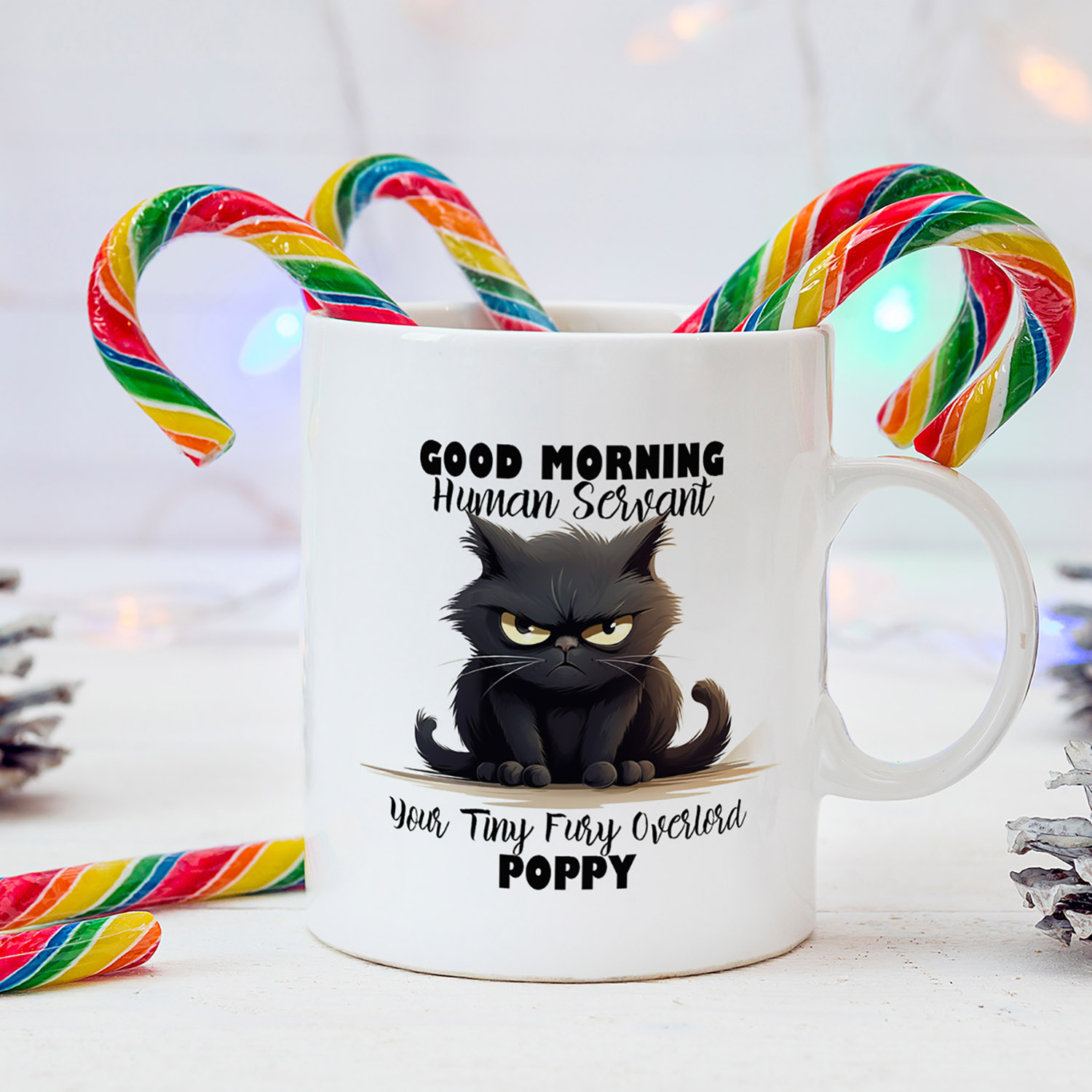 Personalised Feline Overlord Mug for Cat Lovers - 11oz