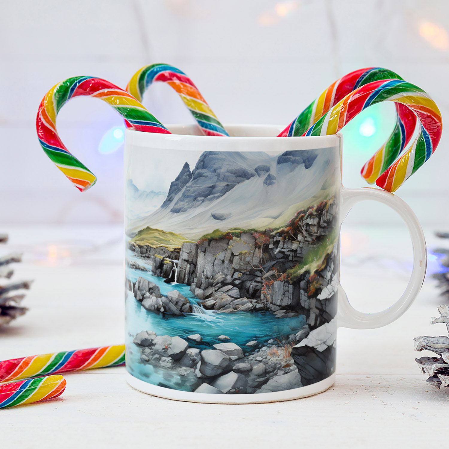 Enchanted Fairy Pools Mug - Mystical 11oz Ceramic Gift