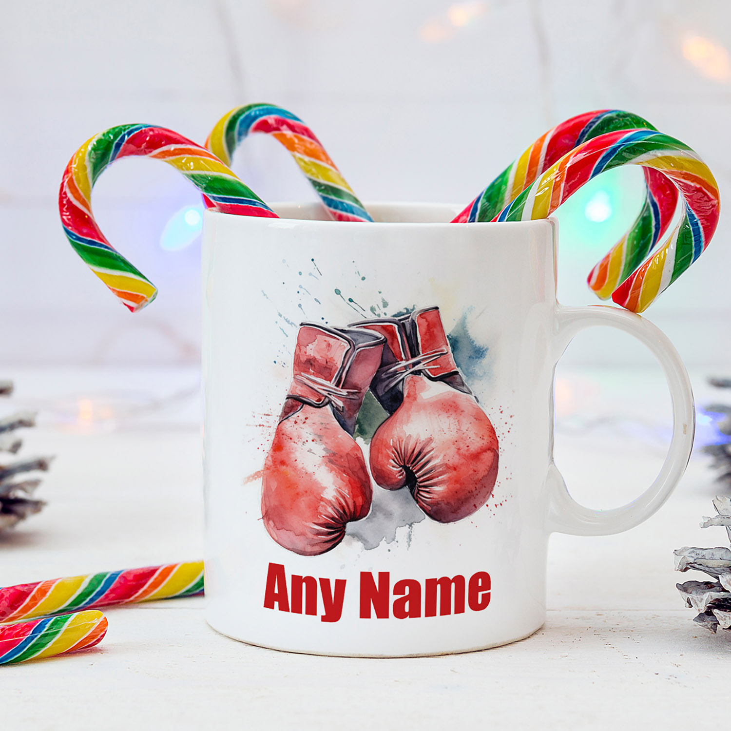 Personalised Boxing Gloves Mug - Perfect Gift for Fighters