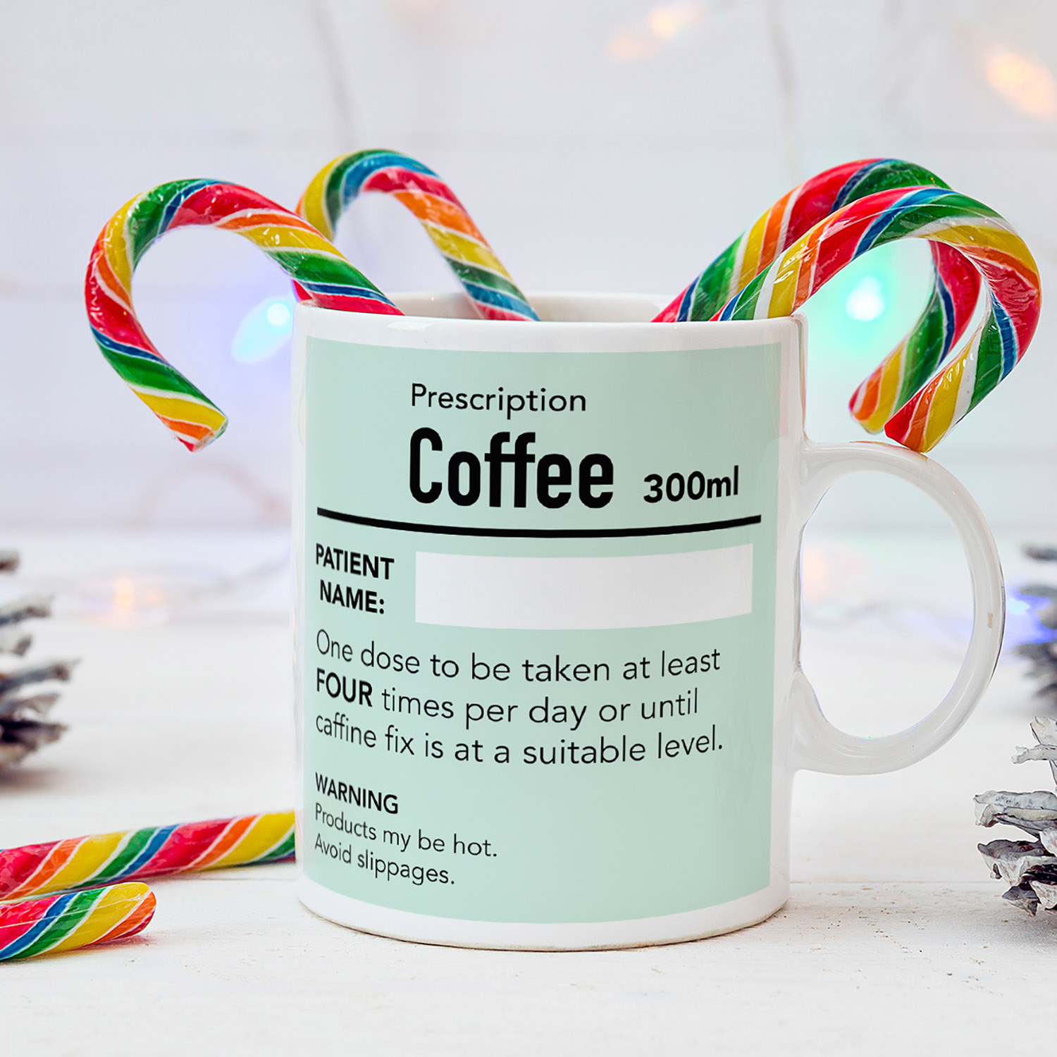 Personalised Coffee Prescription Mug for Coffee Lovers